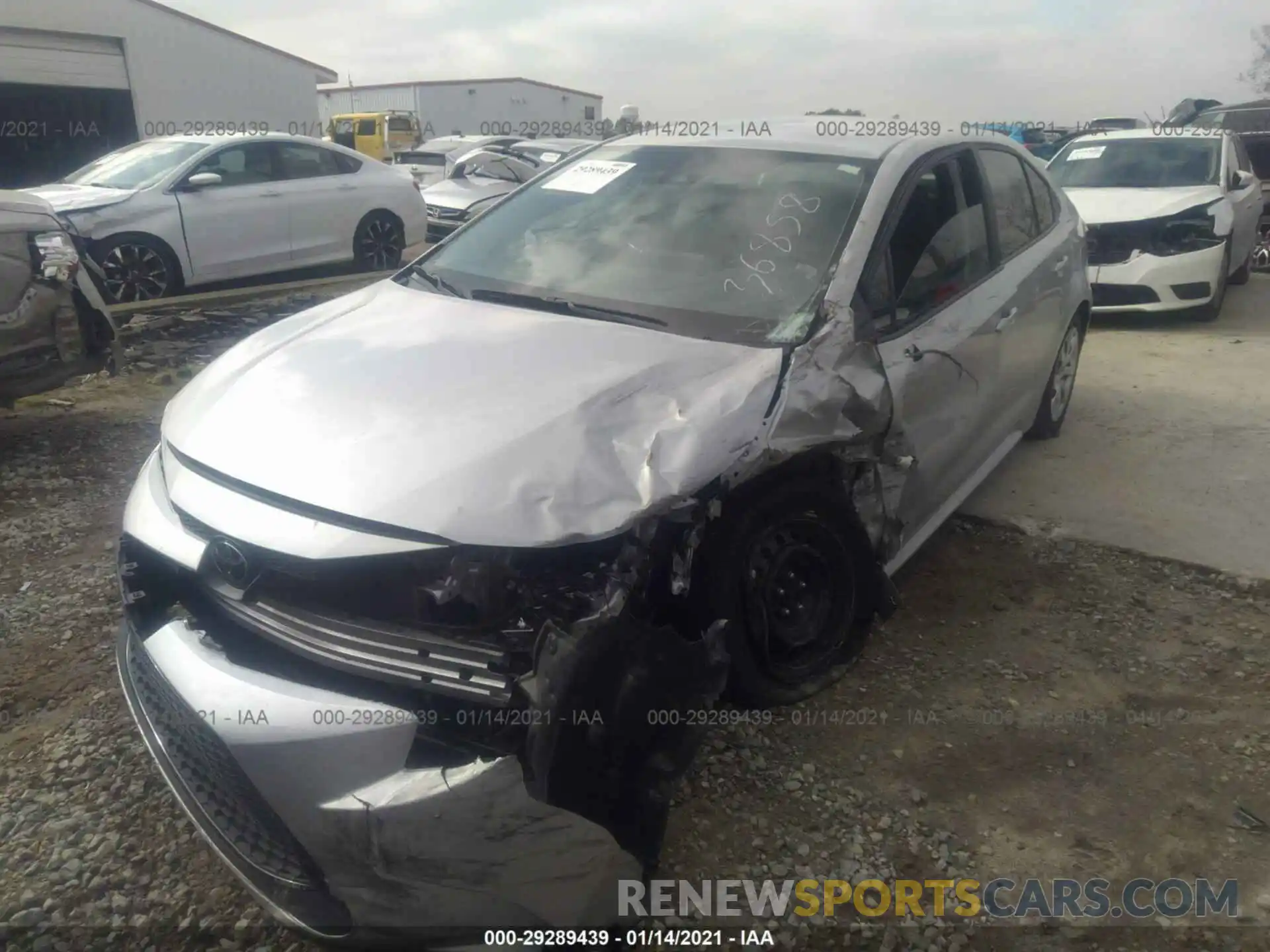 2 Photograph of a damaged car 5YFEPRAE1LP086915 TOYOTA COROLLA 2020