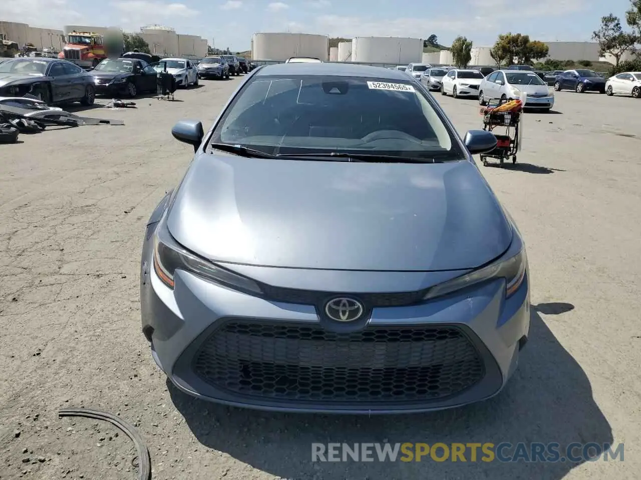 5 Photograph of a damaged car 5YFEPRAE1LP088177 TOYOTA COROLLA 2020