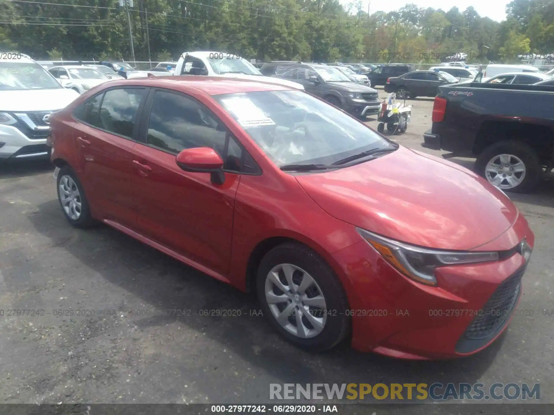 1 Photograph of a damaged car 5YFEPRAE1LP090446 TOYOTA COROLLA 2020