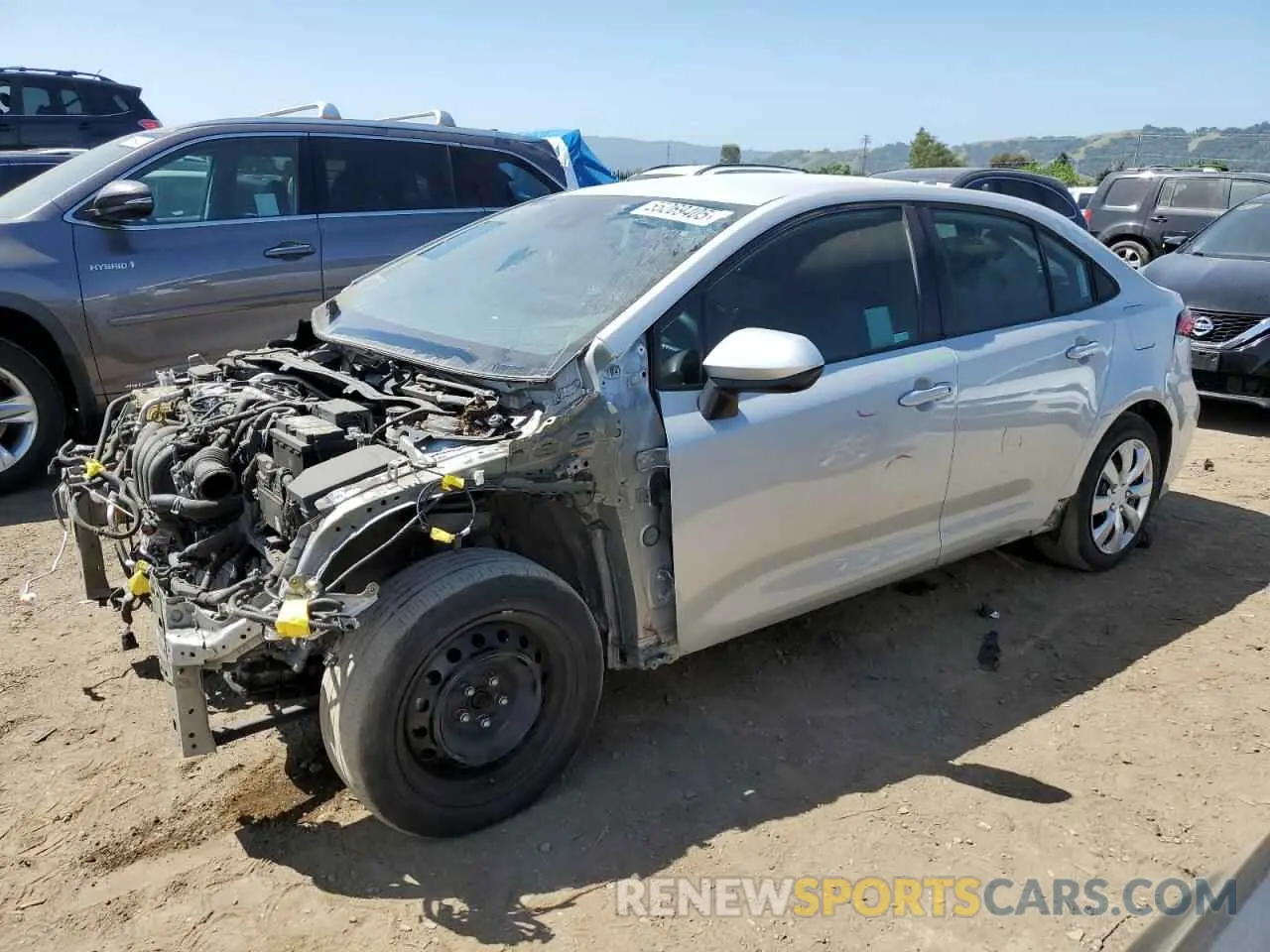 1 Photograph of a damaged car 5YFEPRAE1LP093380 TOYOTA COROLLA 2020
