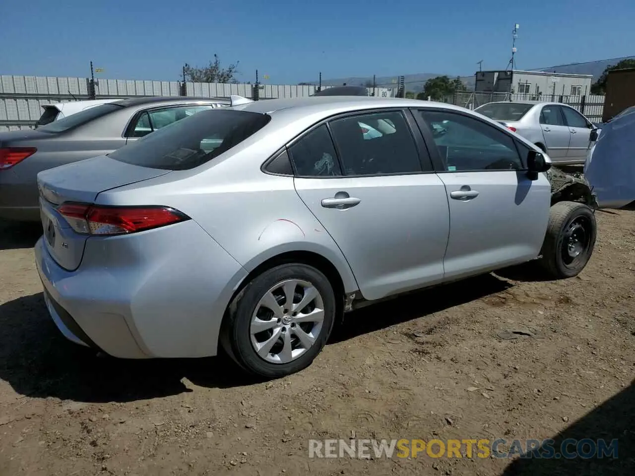 3 Photograph of a damaged car 5YFEPRAE1LP093380 TOYOTA COROLLA 2020