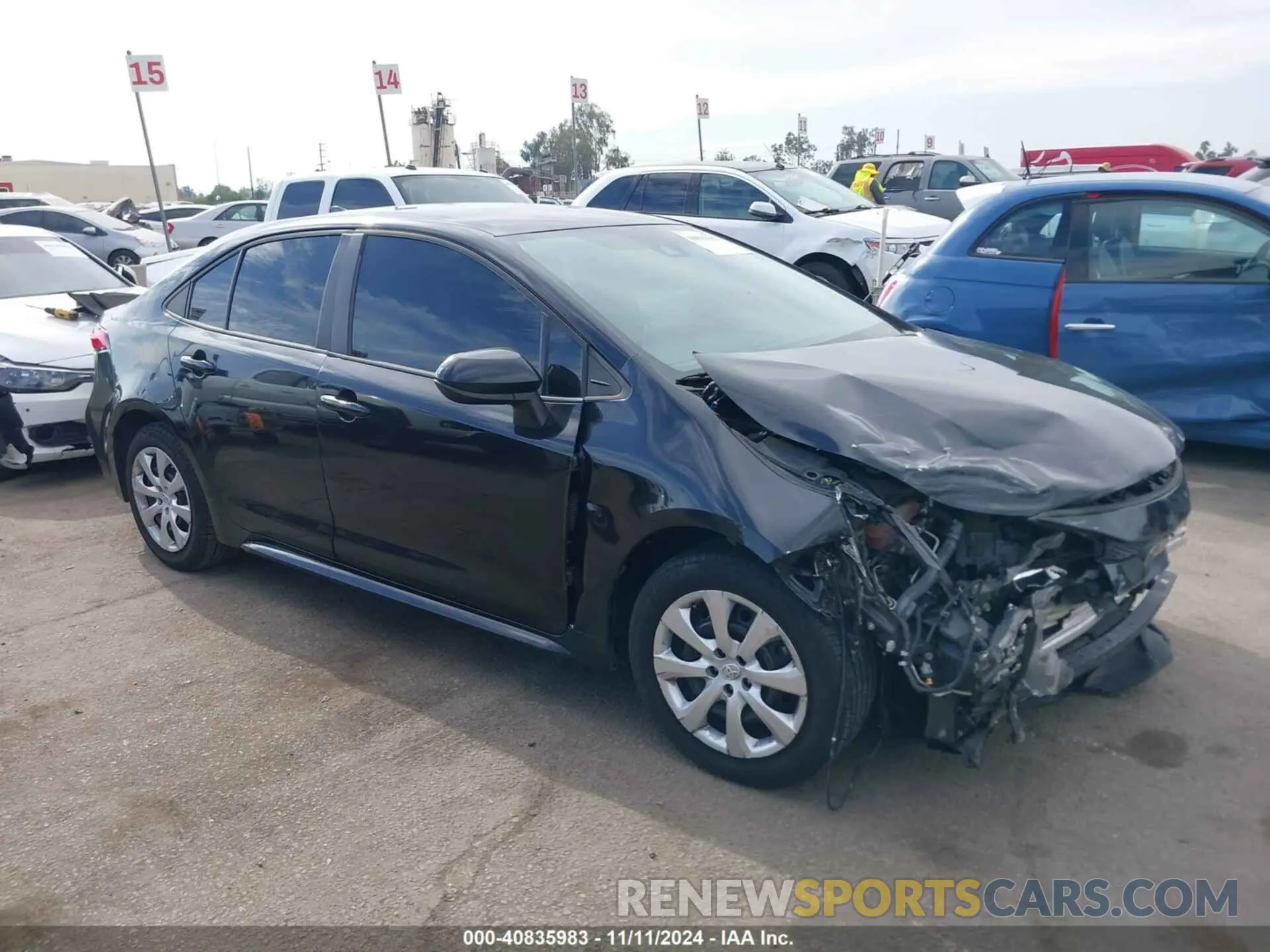 1 Photograph of a damaged car 5YFEPRAE1LP097624 TOYOTA COROLLA 2020