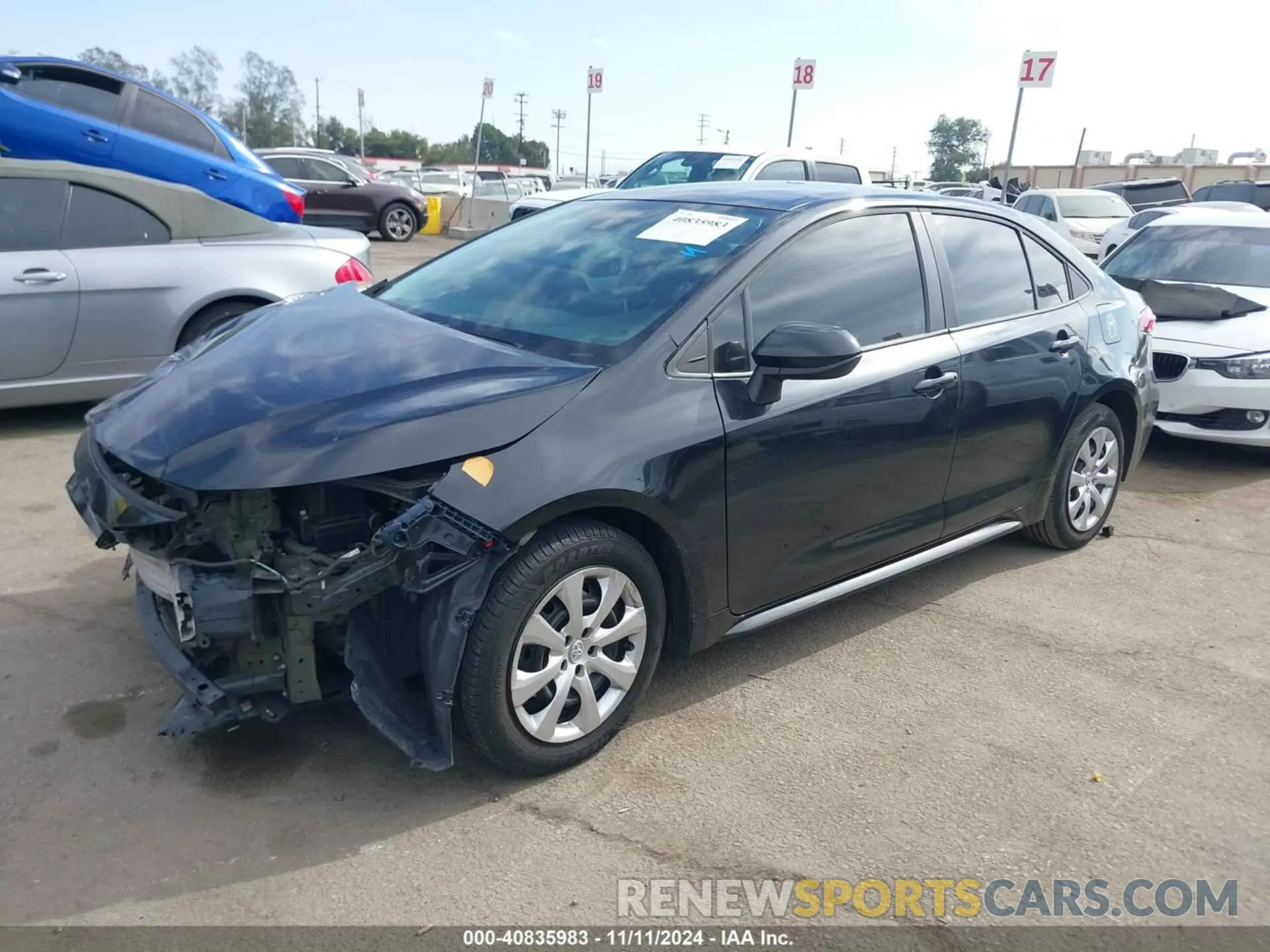2 Photograph of a damaged car 5YFEPRAE1LP097624 TOYOTA COROLLA 2020