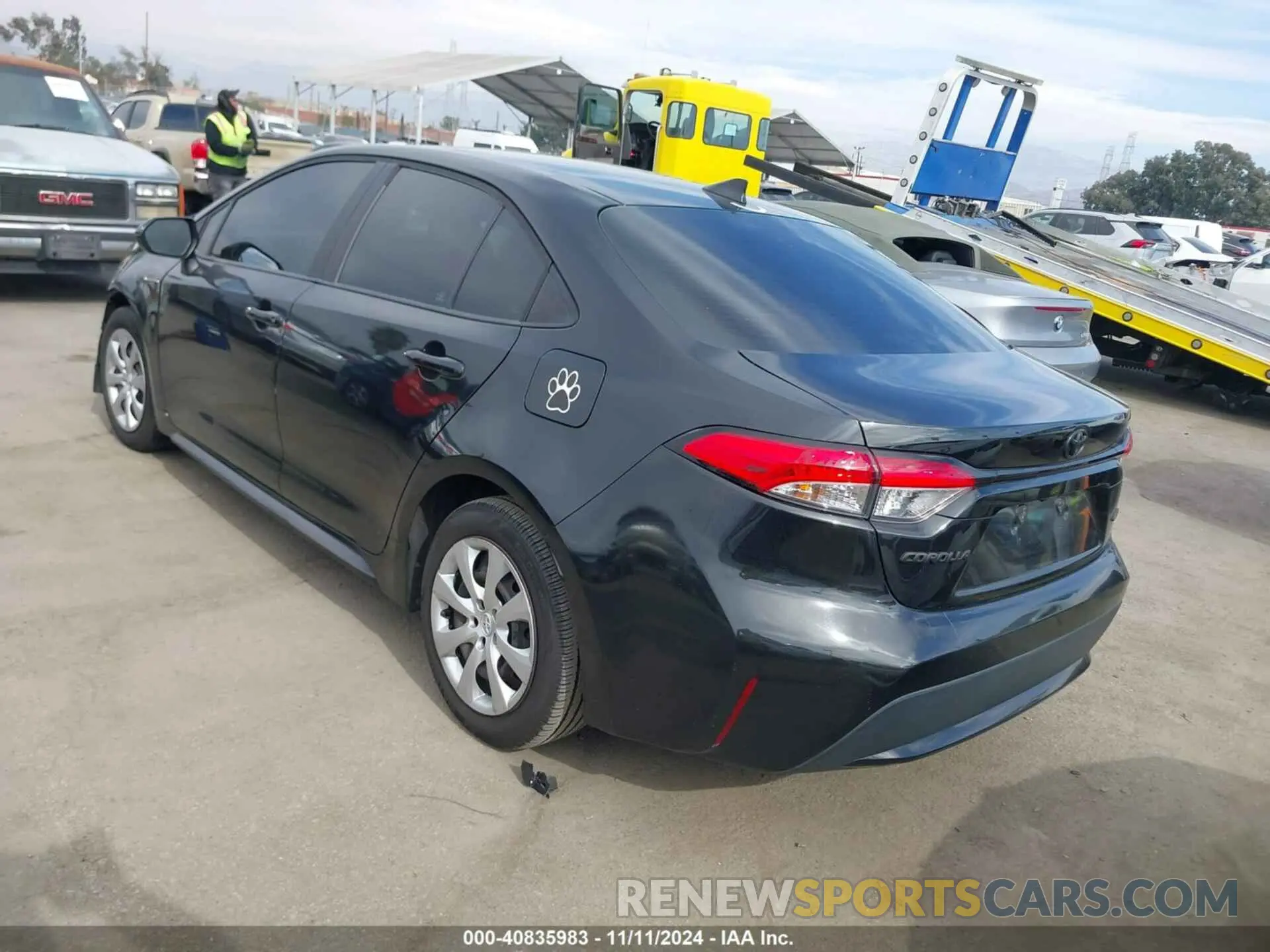 3 Photograph of a damaged car 5YFEPRAE1LP097624 TOYOTA COROLLA 2020