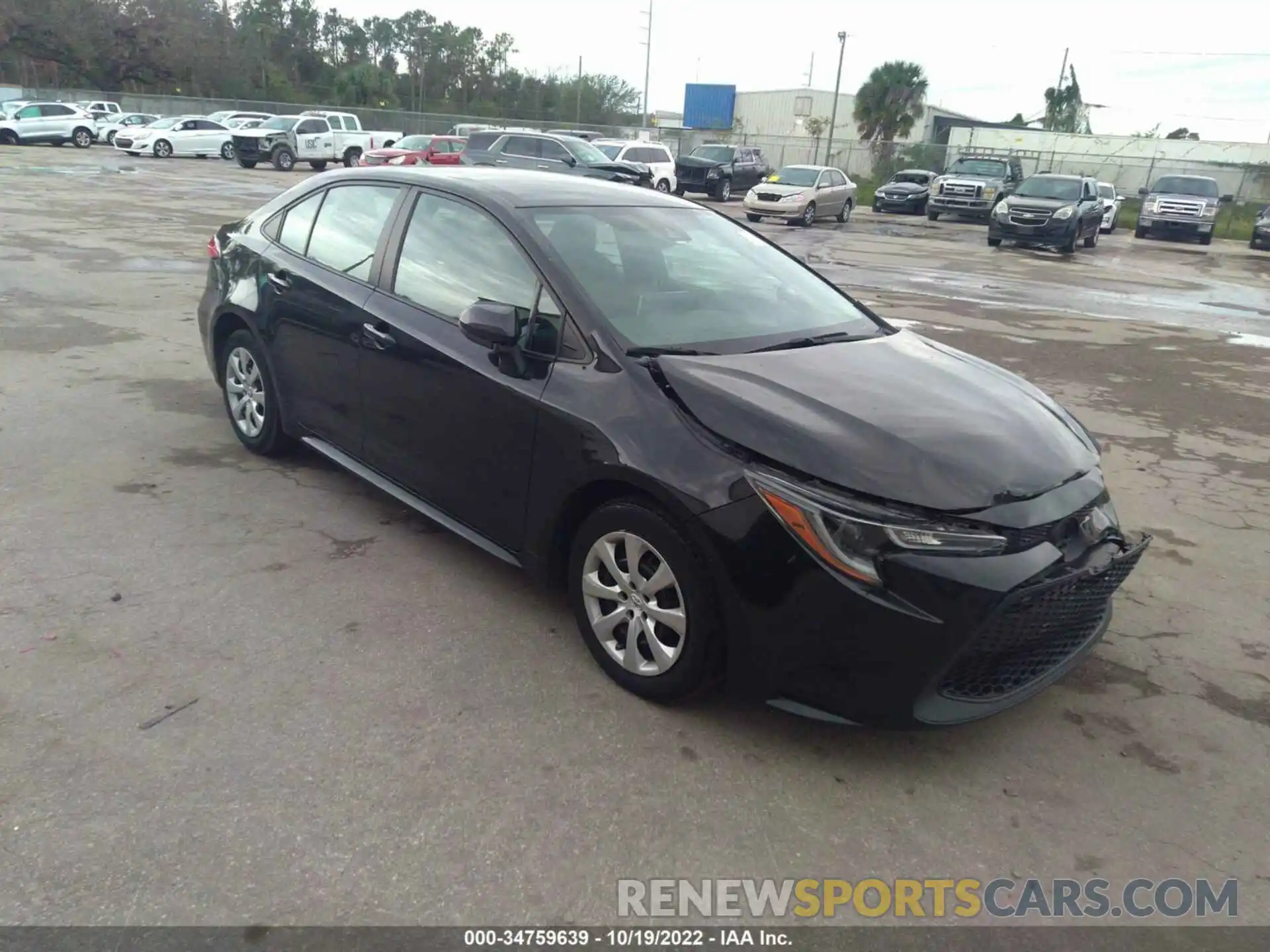 1 Photograph of a damaged car 5YFEPRAE1LP098496 TOYOTA COROLLA 2020