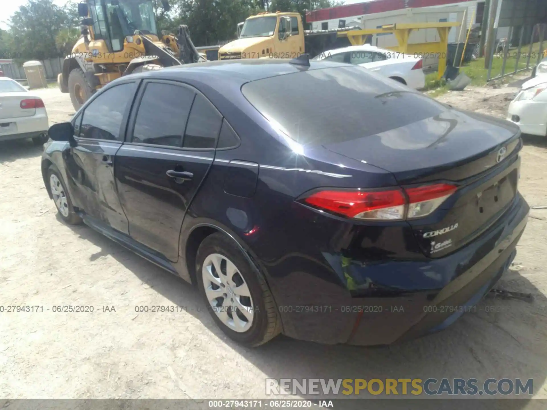 3 Photograph of a damaged car 5YFEPRAE1LP100585 TOYOTA COROLLA 2020