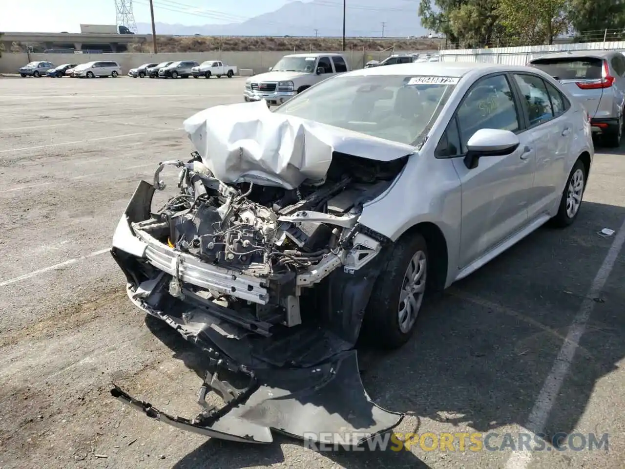 2 Photograph of a damaged car 5YFEPRAE1LP117855 TOYOTA COROLLA 2020