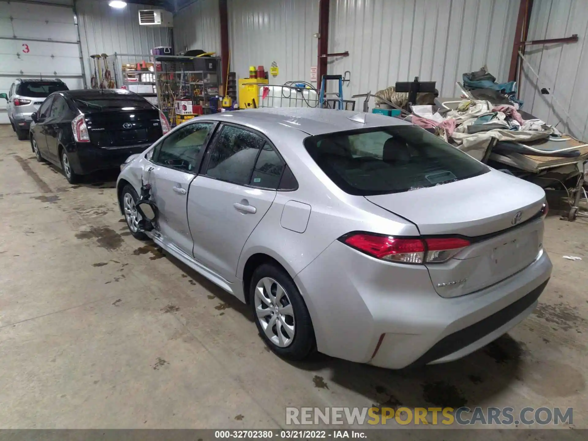 3 Photograph of a damaged car 5YFEPRAE1LP119167 TOYOTA COROLLA 2020