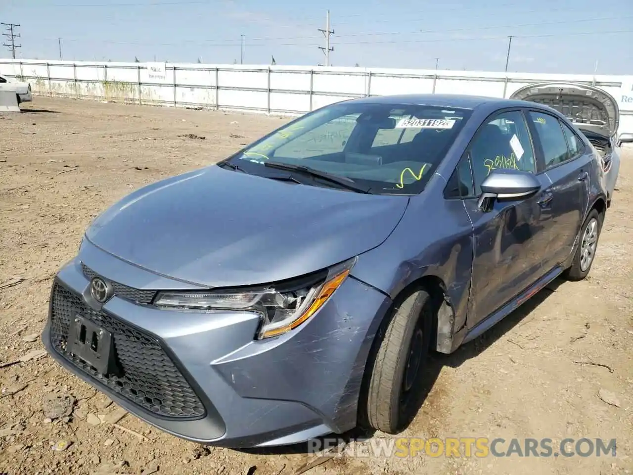 2 Photograph of a damaged car 5YFEPRAE1LP119380 TOYOTA COROLLA 2020