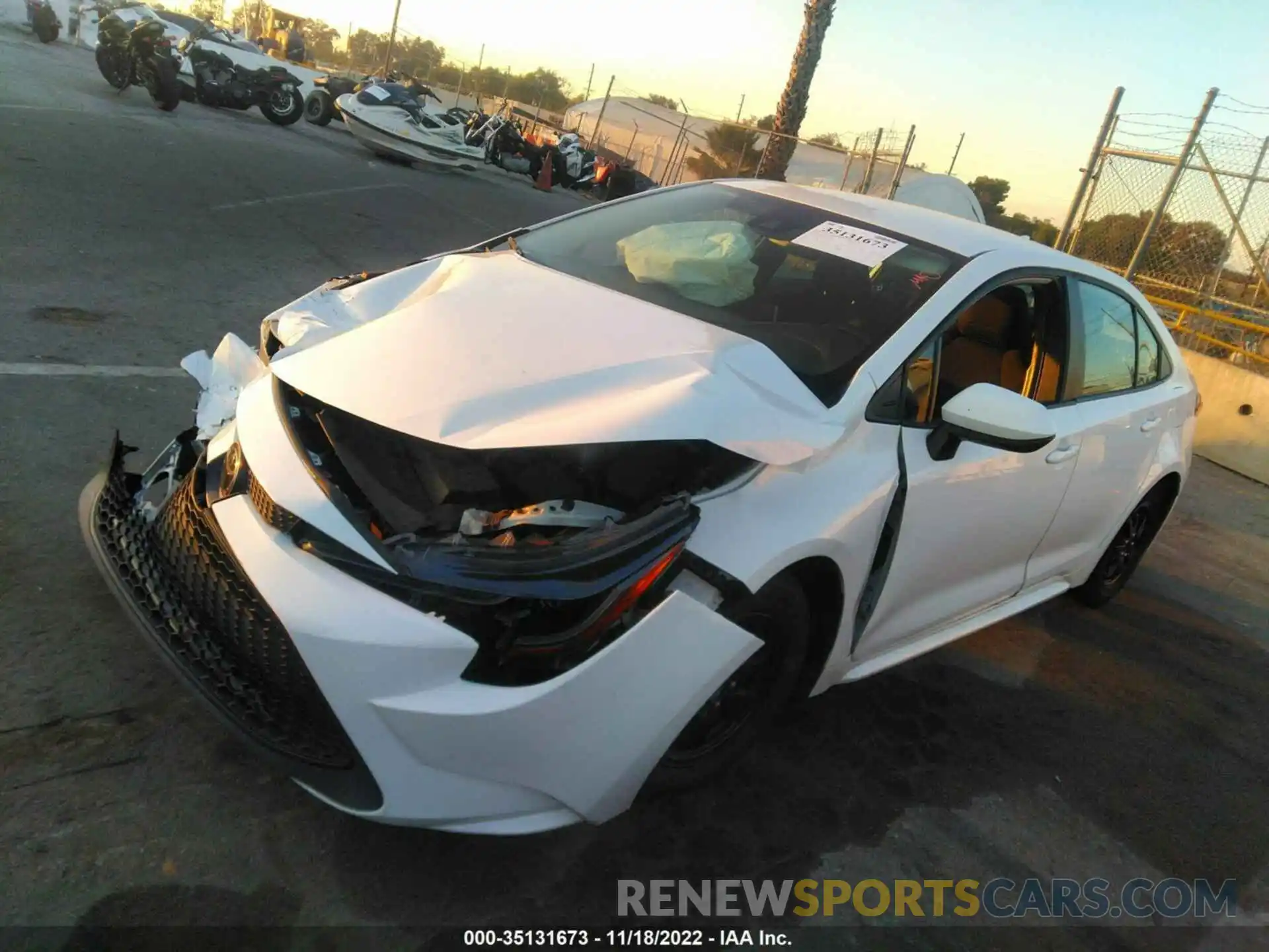 2 Photograph of a damaged car 5YFEPRAE1LP125518 TOYOTA COROLLA 2020