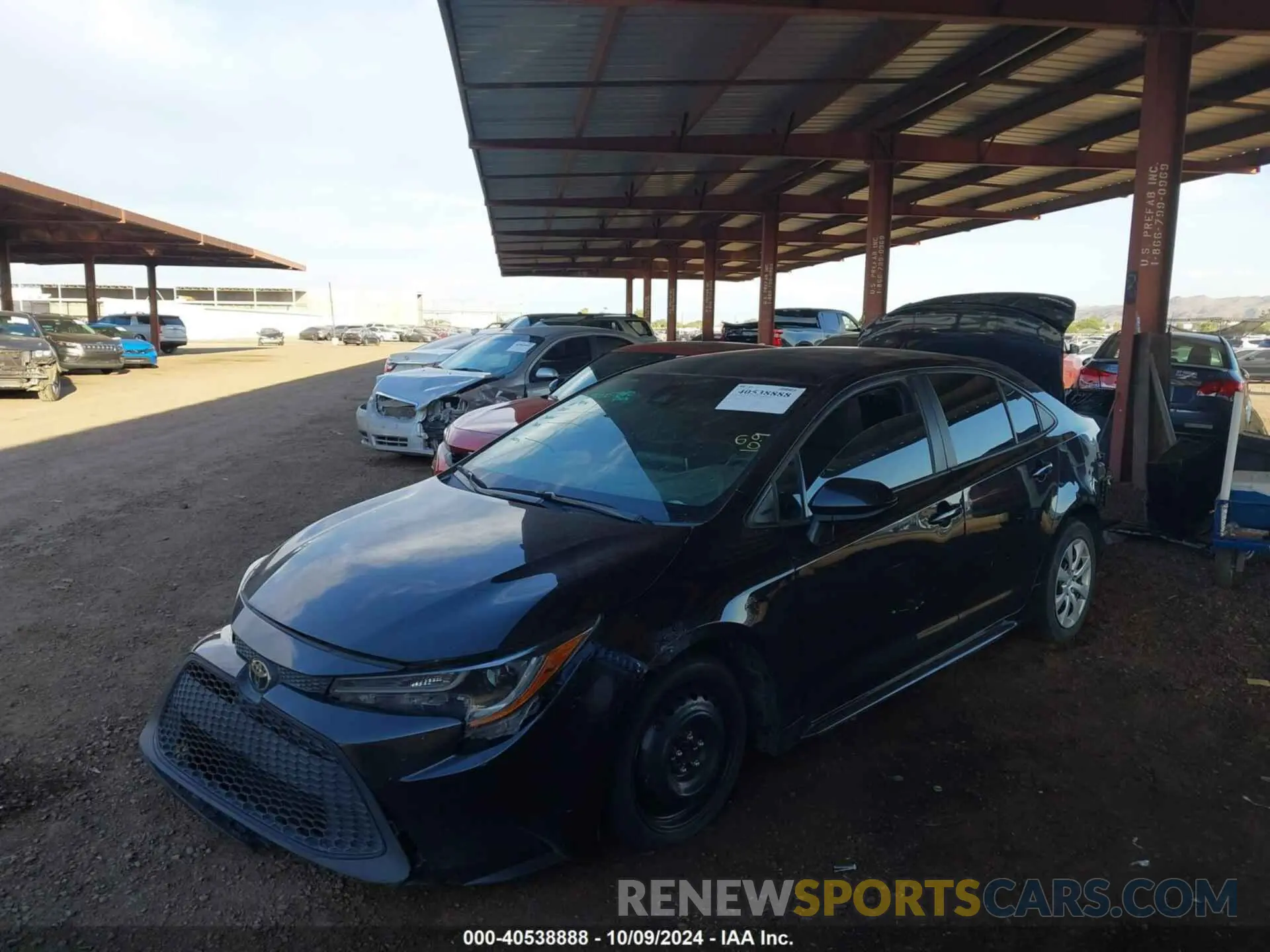 2 Photograph of a damaged car 5YFEPRAE1LP137653 TOYOTA COROLLA 2020