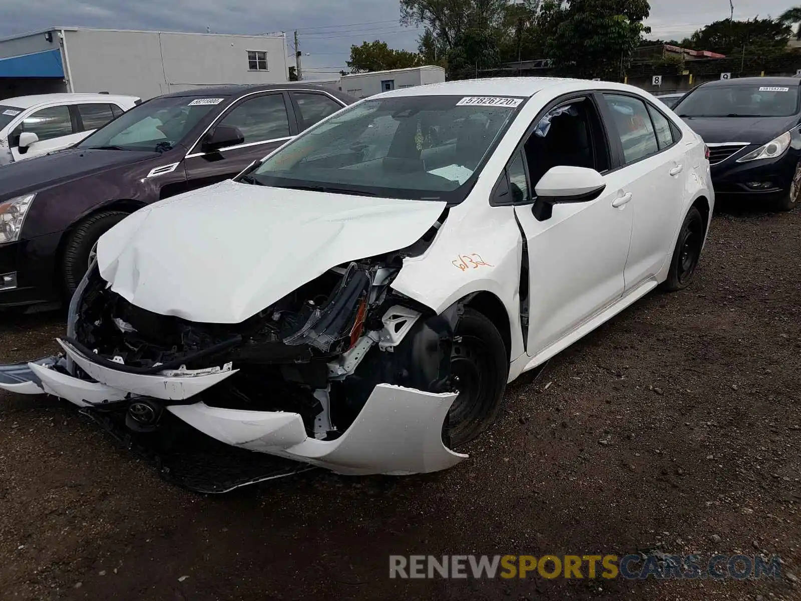 2 Photograph of a damaged car 5YFEPRAE2LP004965 TOYOTA COROLLA 2020