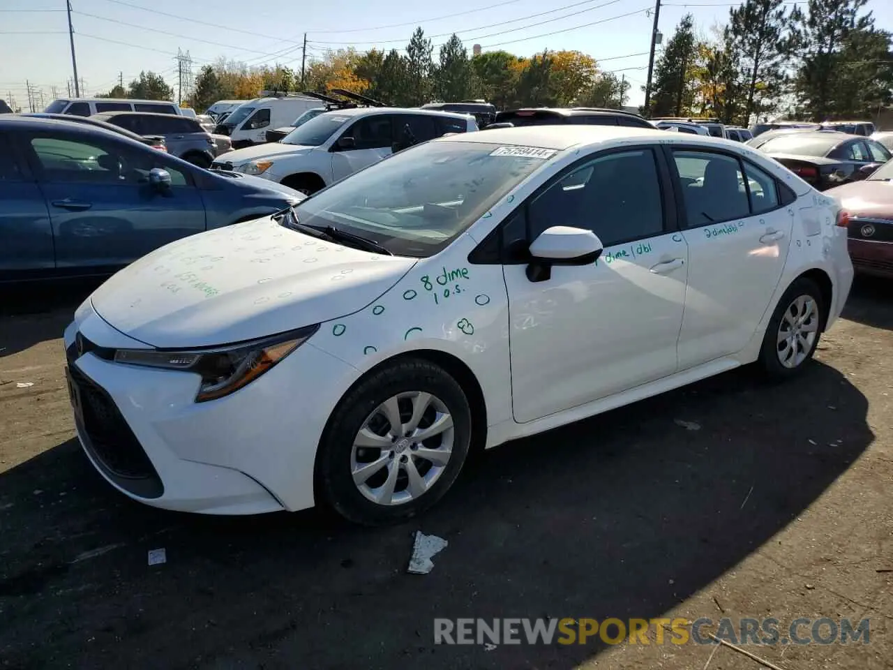 1 Photograph of a damaged car 5YFEPRAE2LP016971 TOYOTA COROLLA 2020
