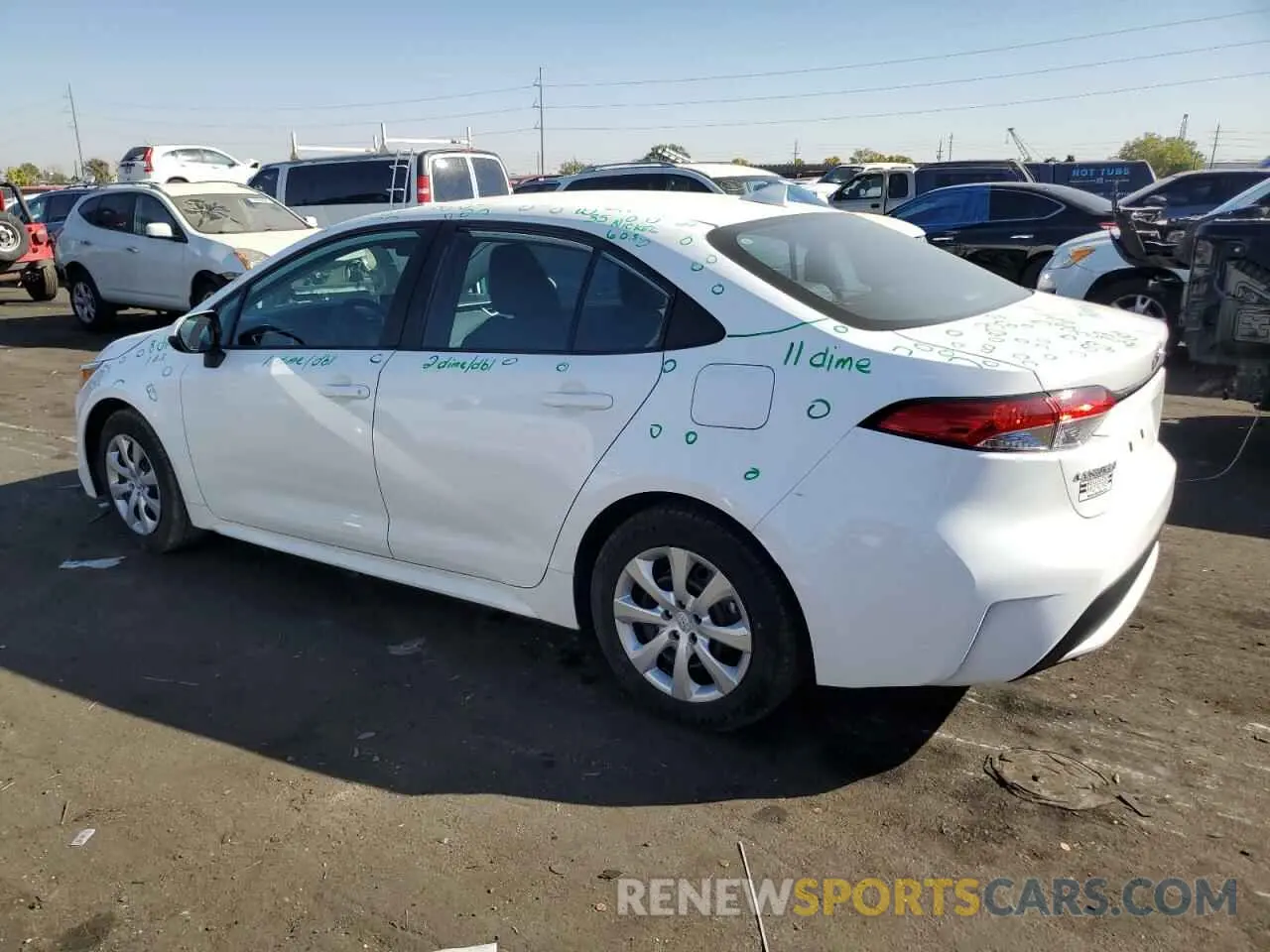 2 Photograph of a damaged car 5YFEPRAE2LP016971 TOYOTA COROLLA 2020