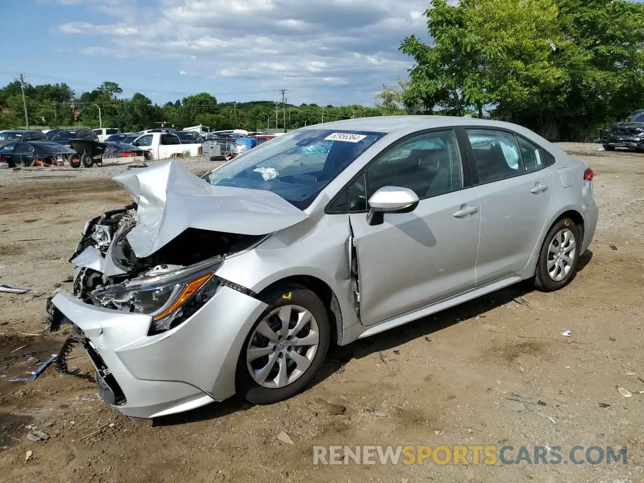 1 Photograph of a damaged car 5YFEPRAE2LP034337 TOYOTA COROLLA 2020