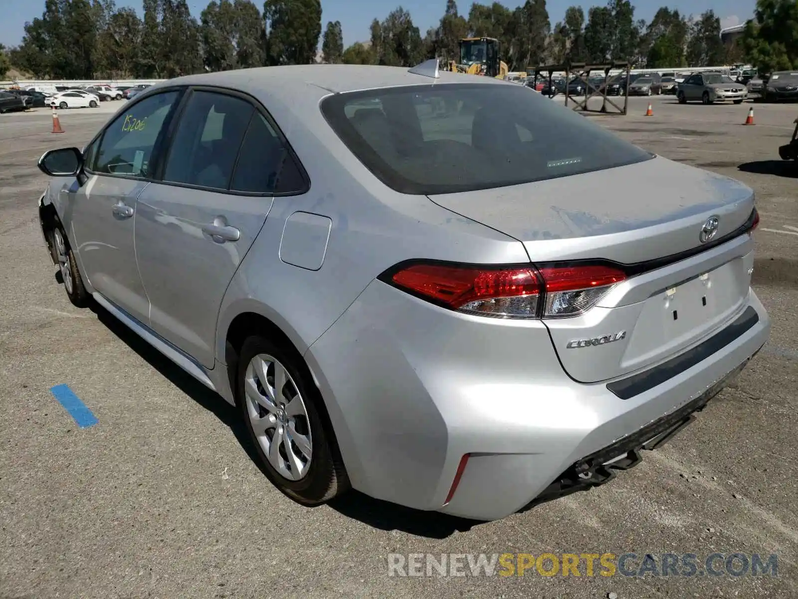 3 Photograph of a damaged car 5YFEPRAE2LP039957 TOYOTA COROLLA 2020