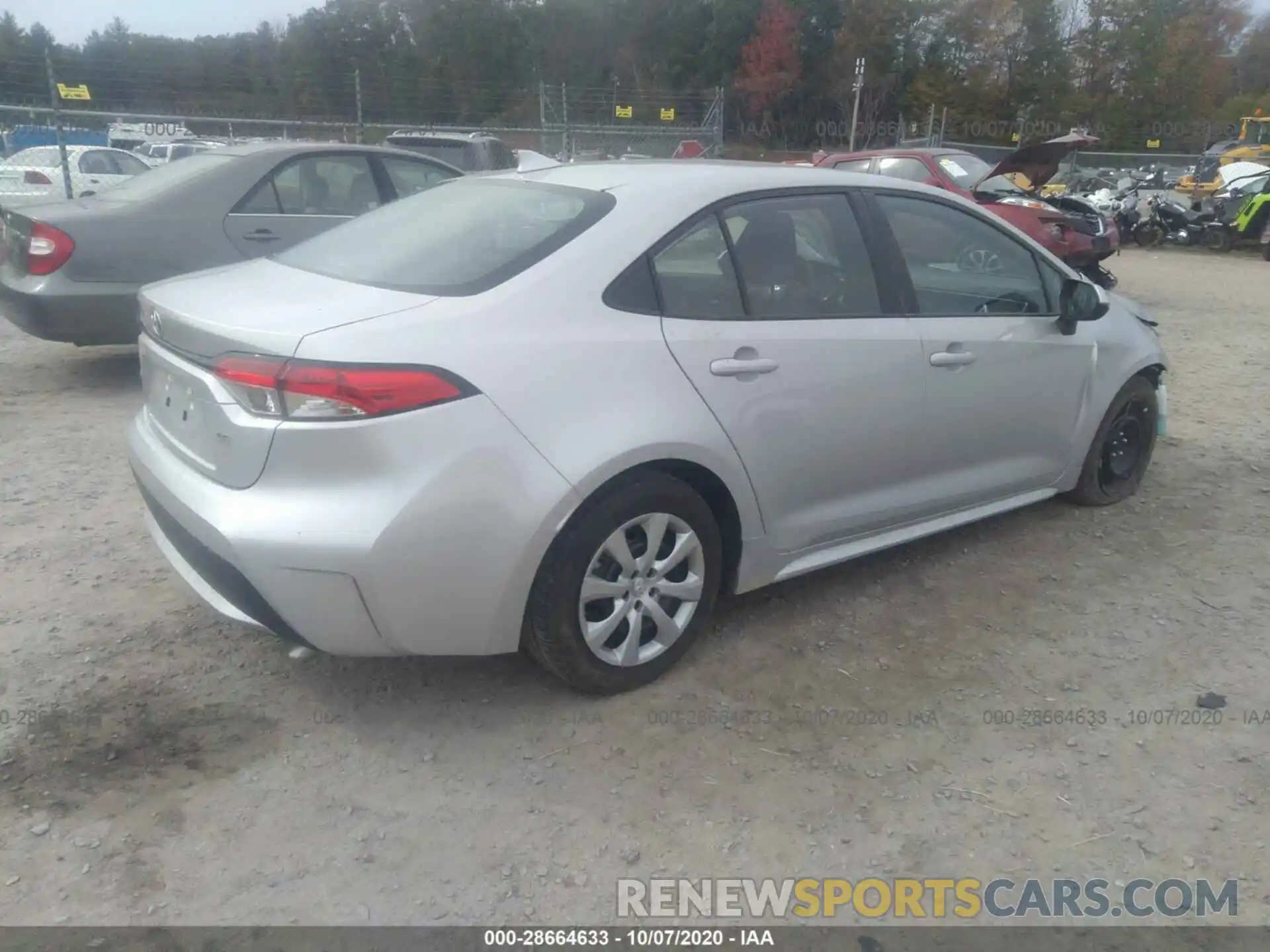 4 Photograph of a damaged car 5YFEPRAE2LP049260 TOYOTA COROLLA 2020