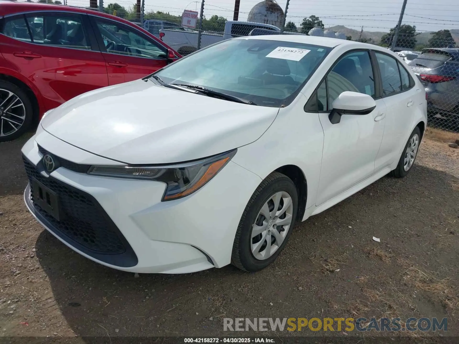 2 Photograph of a damaged car 5YFEPRAE2LP054099 TOYOTA COROLLA 2020
