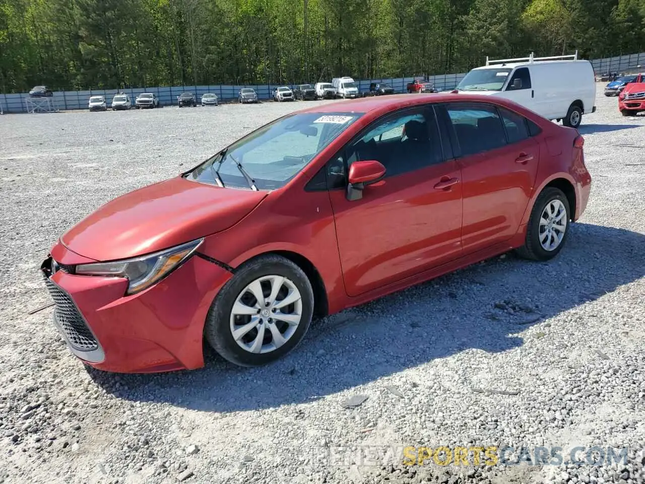 1 Photograph of a damaged car 5YFEPRAE2LP054328 TOYOTA COROLLA 2020