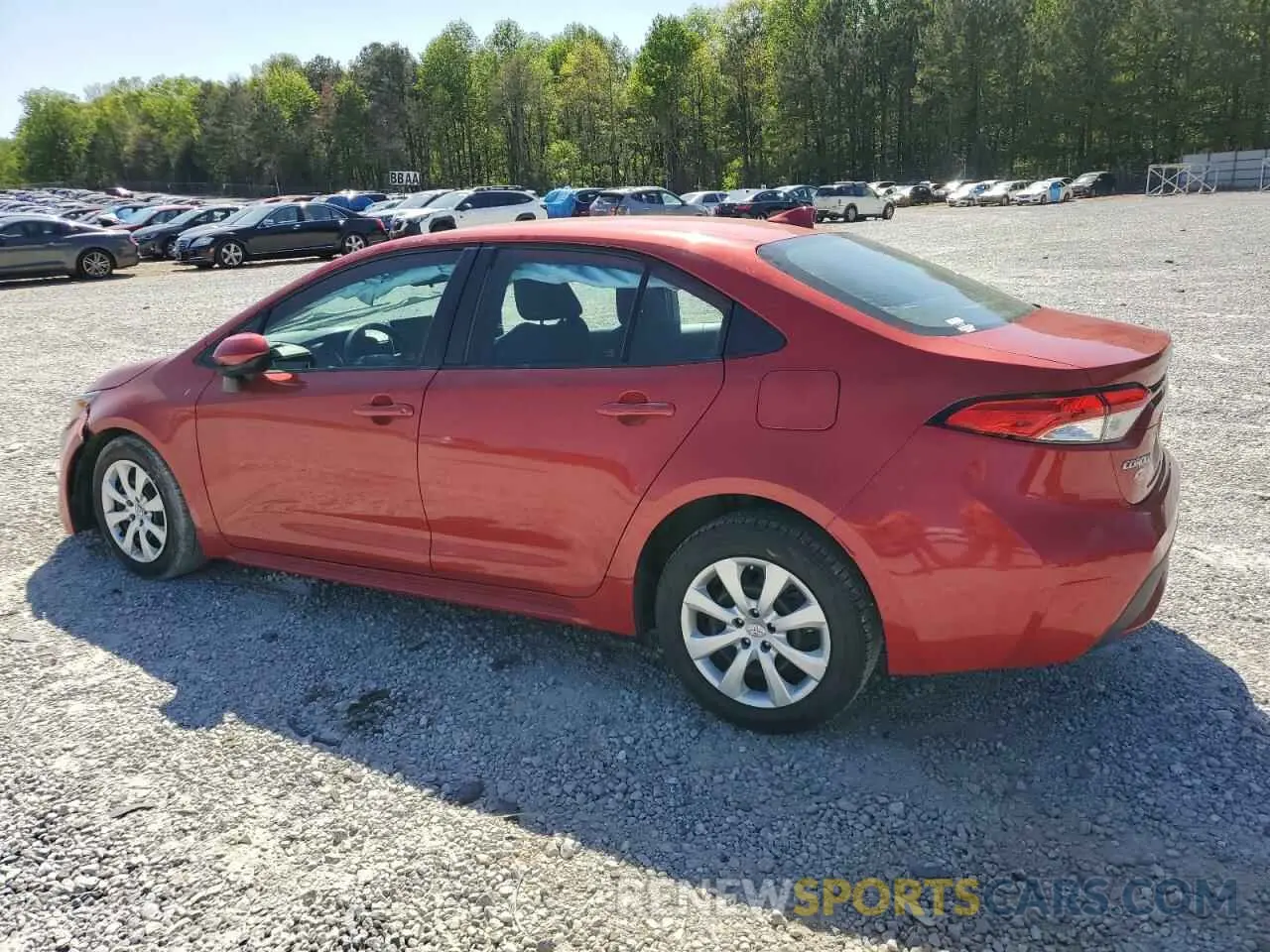 2 Photograph of a damaged car 5YFEPRAE2LP054328 TOYOTA COROLLA 2020