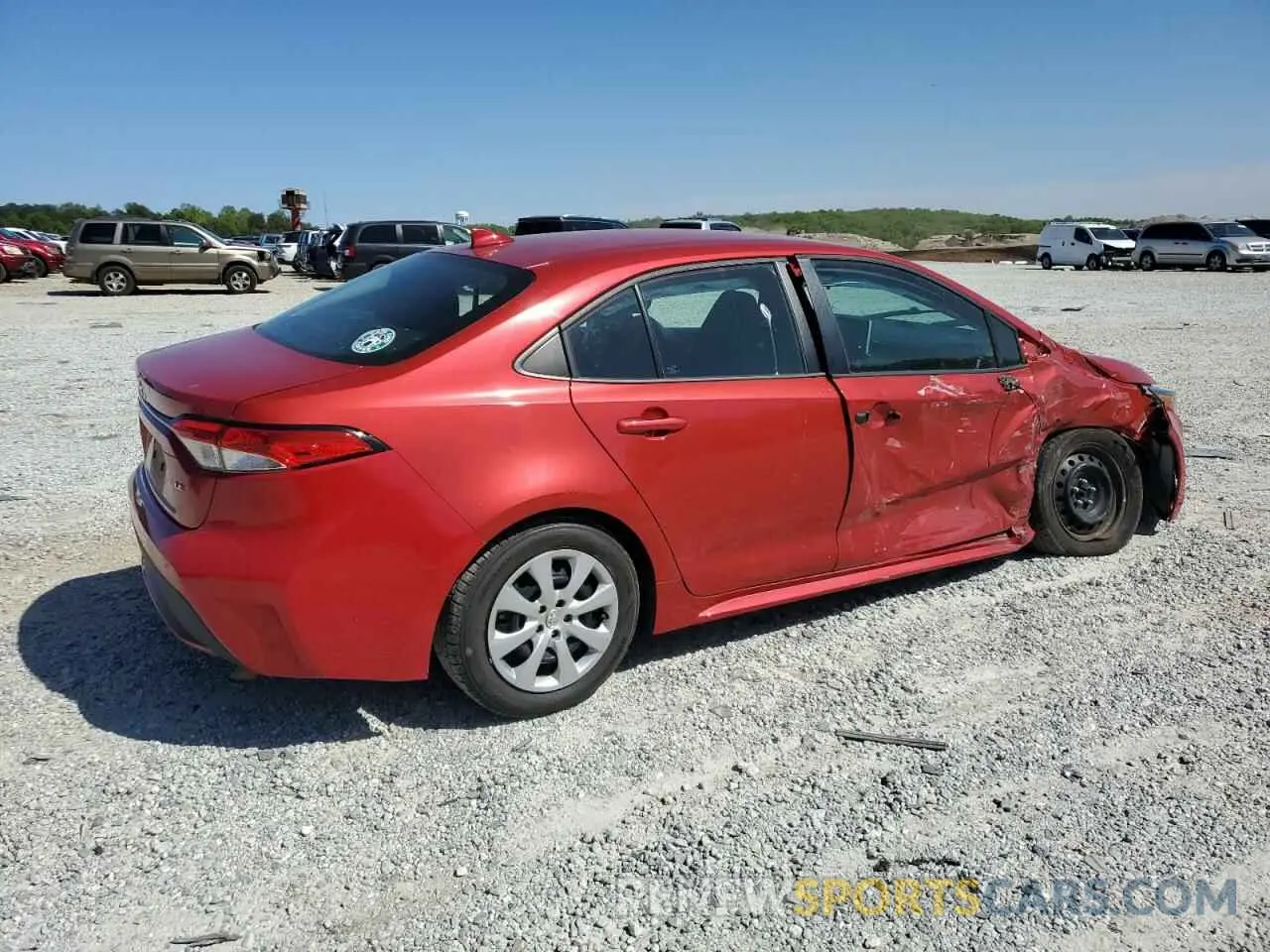 3 Photograph of a damaged car 5YFEPRAE2LP054328 TOYOTA COROLLA 2020