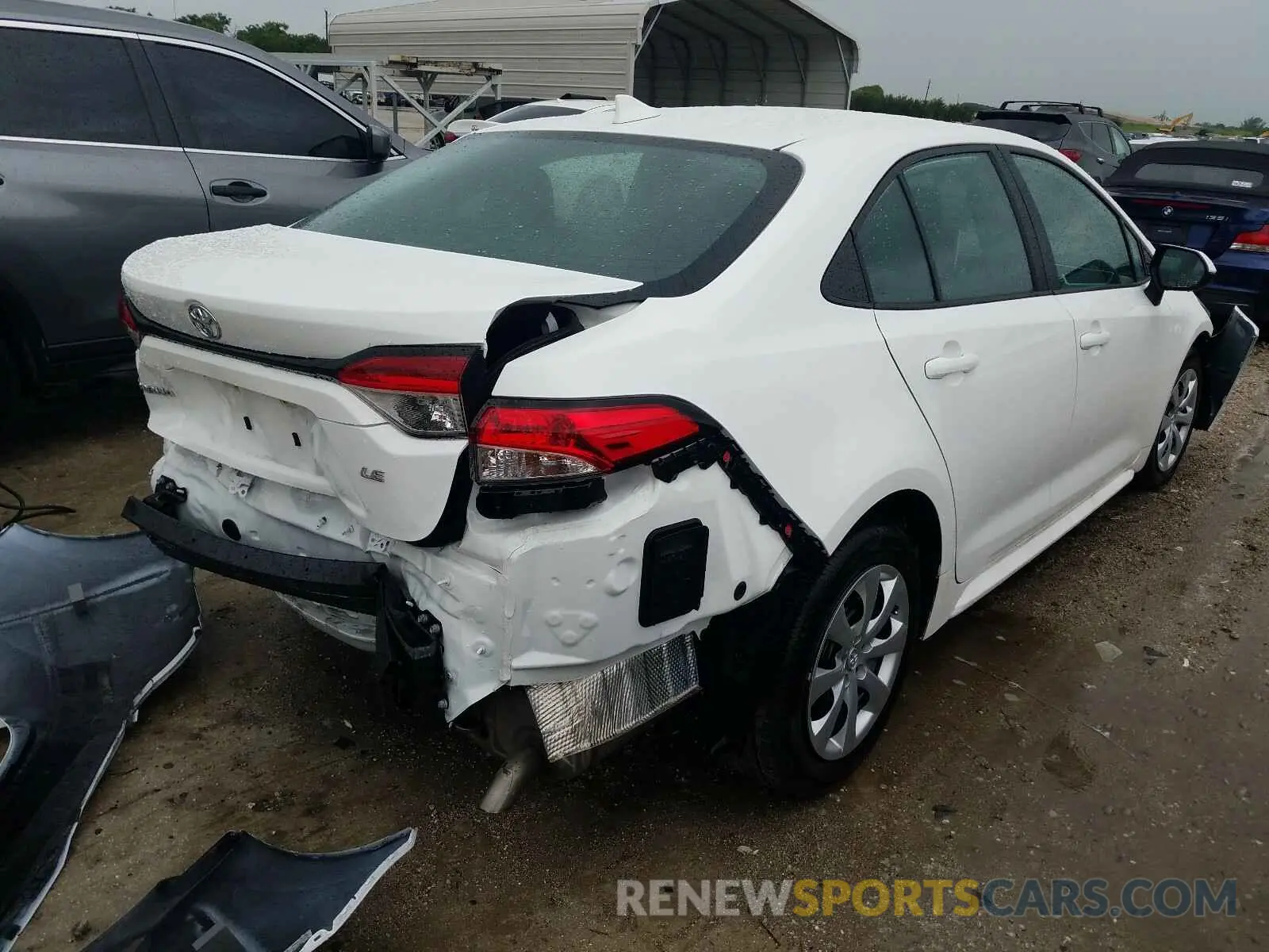 4 Photograph of a damaged car 5YFEPRAE2LP057648 TOYOTA COROLLA 2020