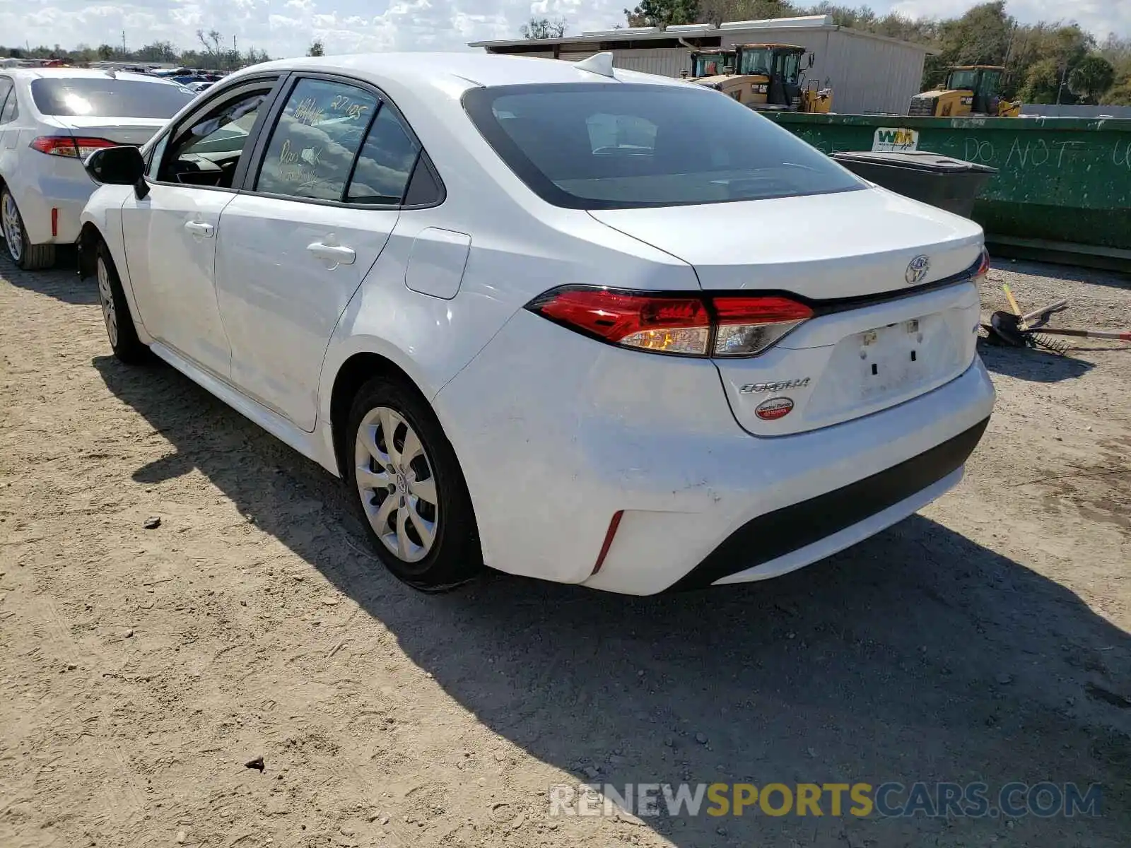 3 Photograph of a damaged car 5YFEPRAE2LP067998 TOYOTA COROLLA 2020