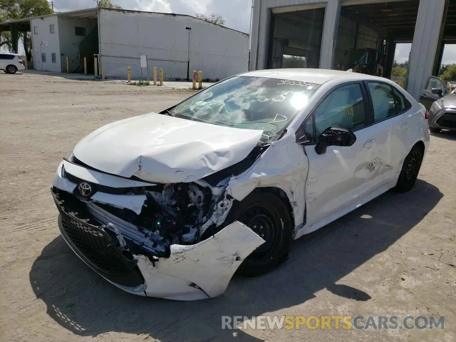 2 Photograph of a damaged car 5YFEPRAE2LP070903 TOYOTA COROLLA 2020