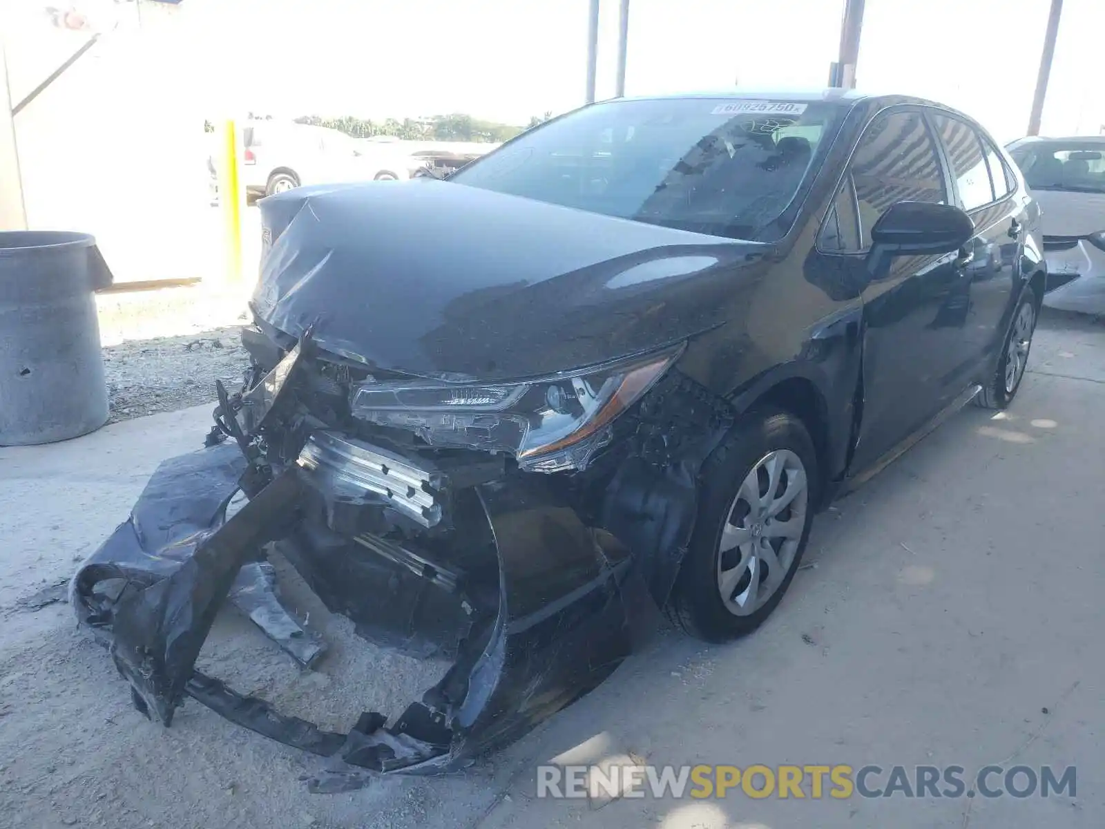 2 Photograph of a damaged car 5YFEPRAE2LP070917 TOYOTA COROLLA 2020