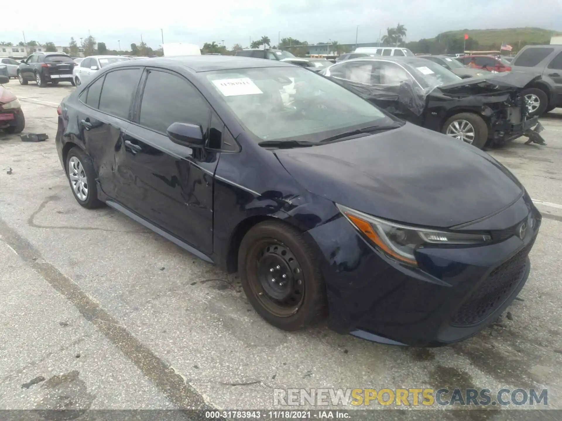 1 Photograph of a damaged car 5YFEPRAE2LP083991 TOYOTA COROLLA 2020