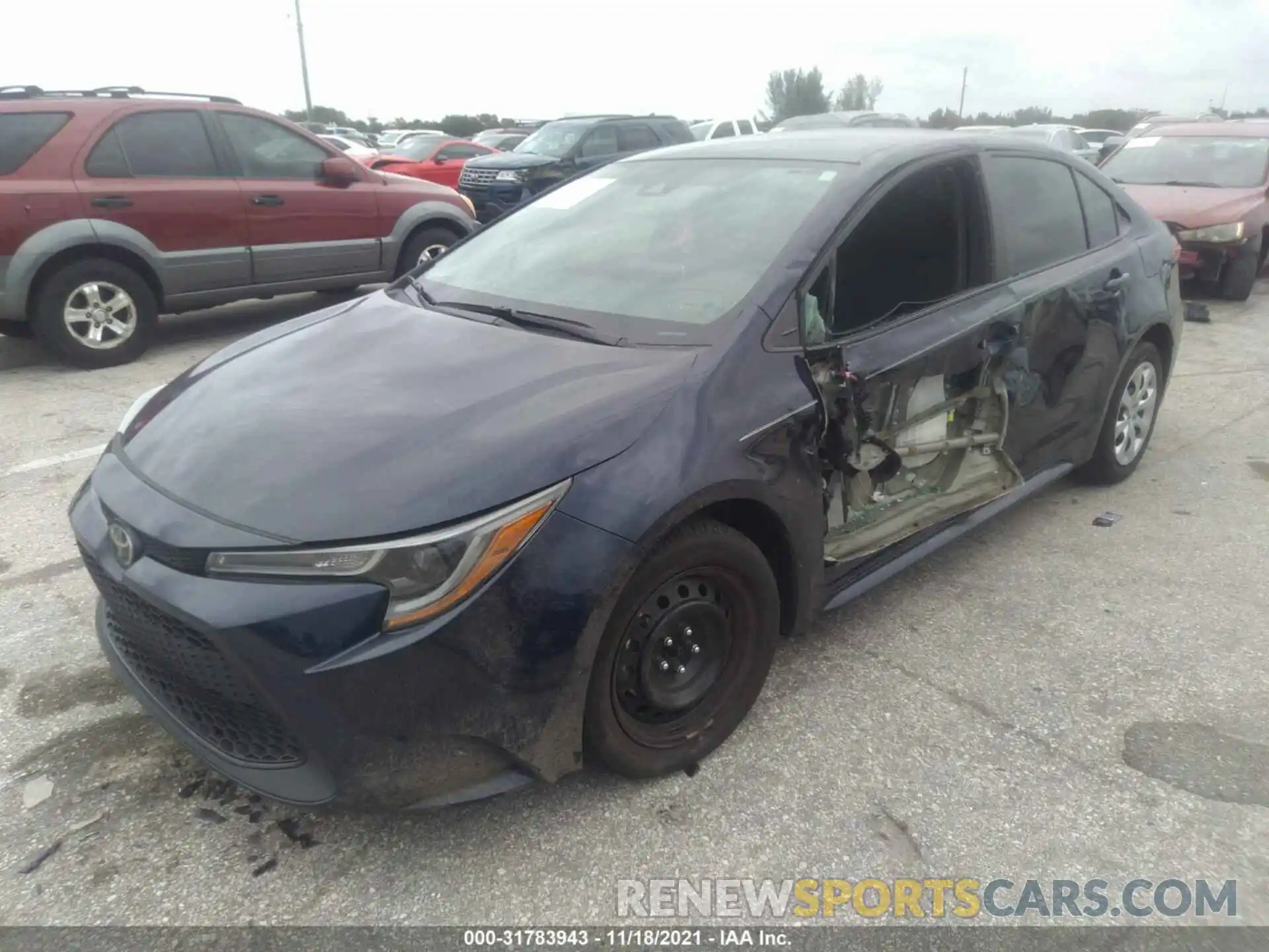 2 Photograph of a damaged car 5YFEPRAE2LP083991 TOYOTA COROLLA 2020