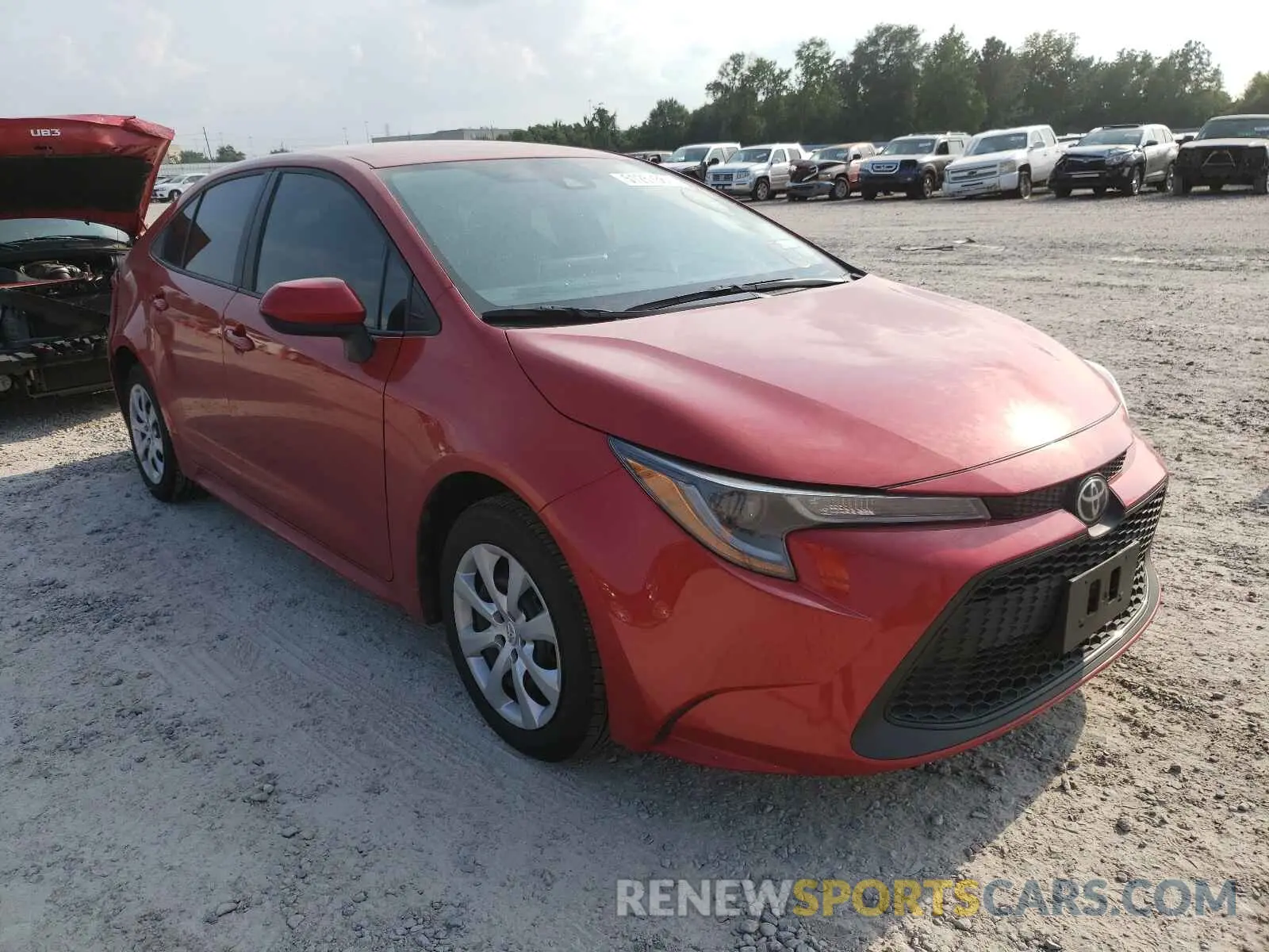 1 Photograph of a damaged car 5YFEPRAE2LP087426 TOYOTA COROLLA 2020
