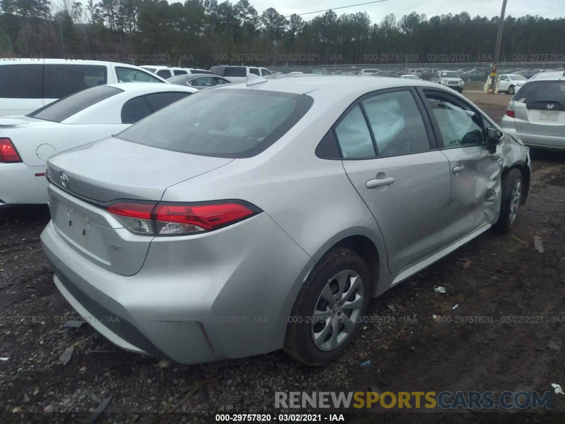 4 Photograph of a damaged car 5YFEPRAE2LP088513 TOYOTA COROLLA 2020