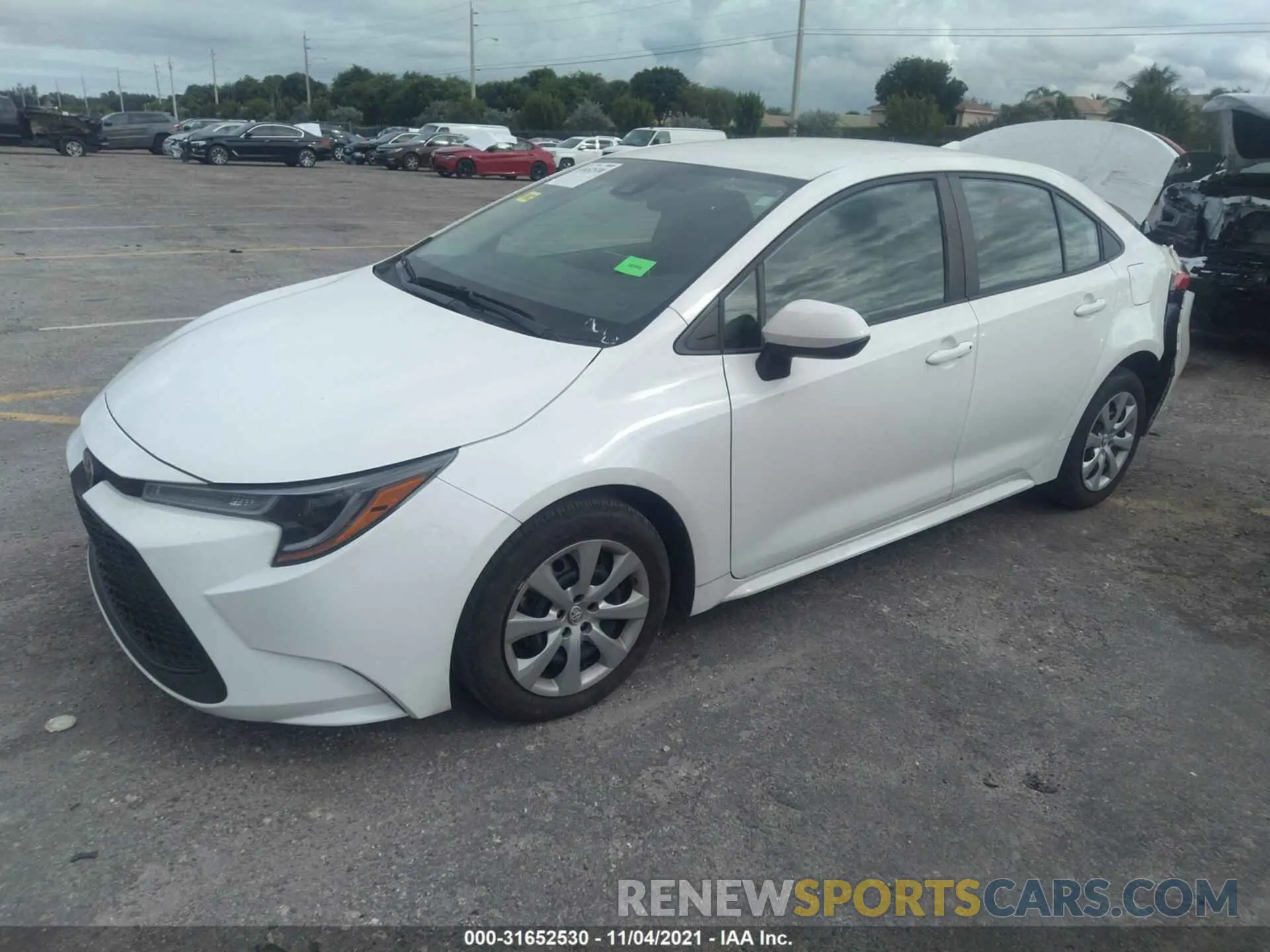 2 Photograph of a damaged car 5YFEPRAE2LP091878 TOYOTA COROLLA 2020