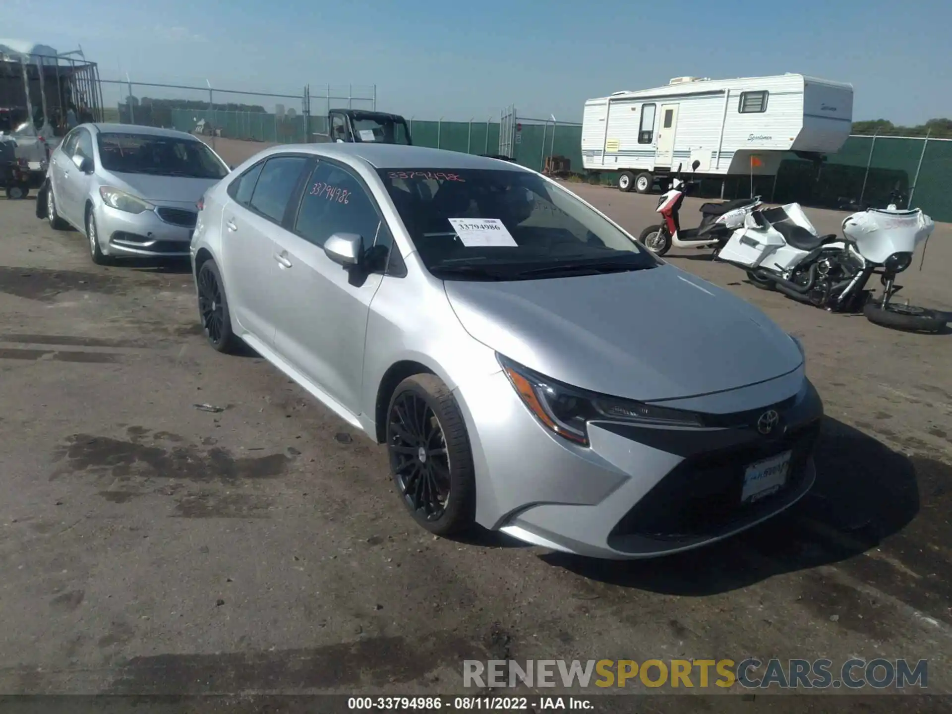 1 Photograph of a damaged car 5YFEPRAE2LP098751 TOYOTA COROLLA 2020