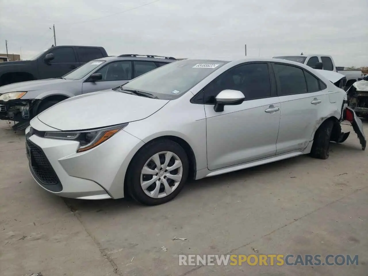 1 Photograph of a damaged car 5YFEPRAE2LP104869 TOYOTA COROLLA 2020