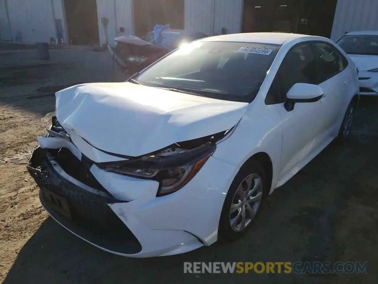 2 Photograph of a damaged car 5YFEPRAE2LP106556 TOYOTA COROLLA 2020