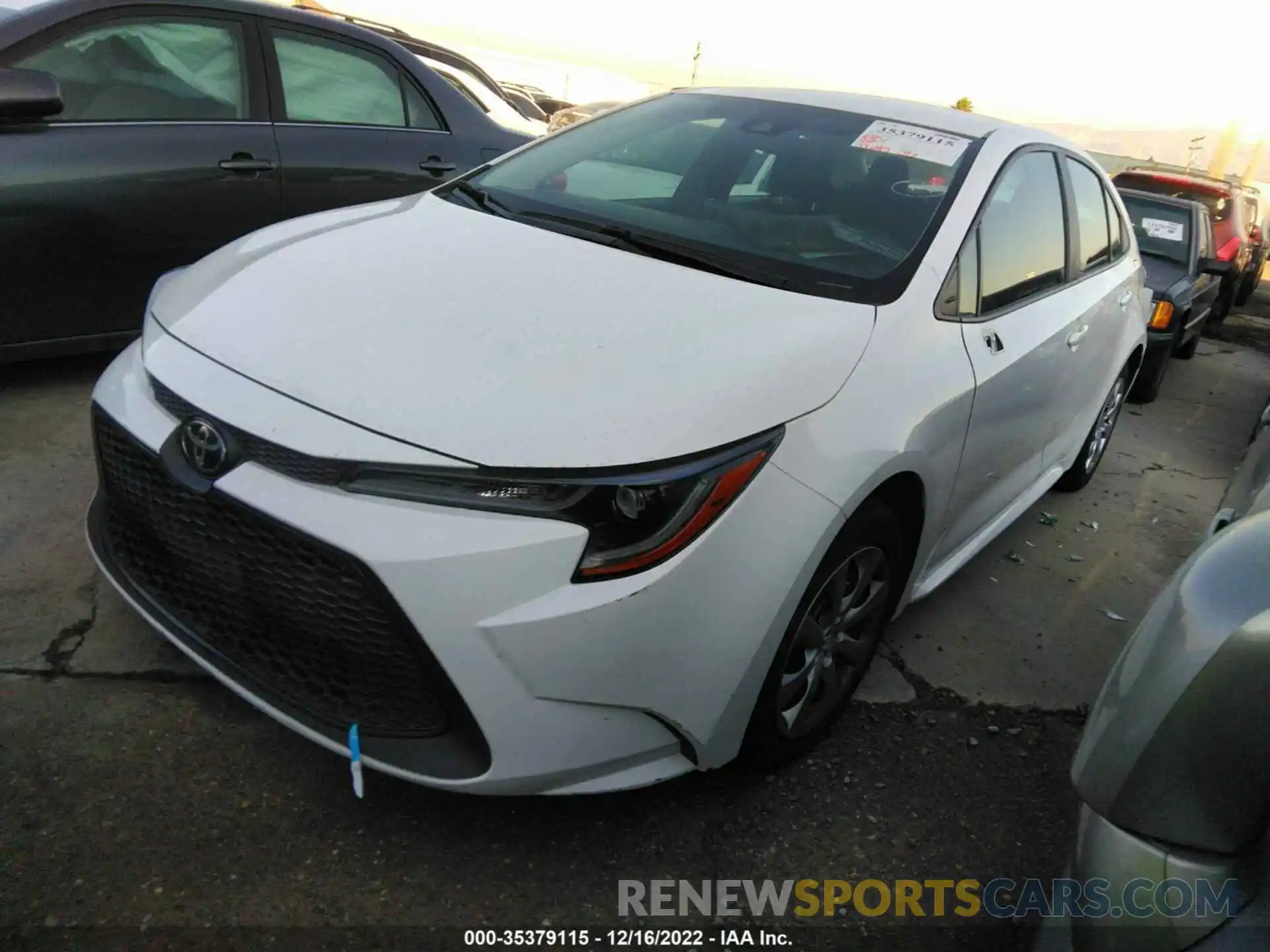 2 Photograph of a damaged car 5YFEPRAE2LP107383 TOYOTA COROLLA 2020