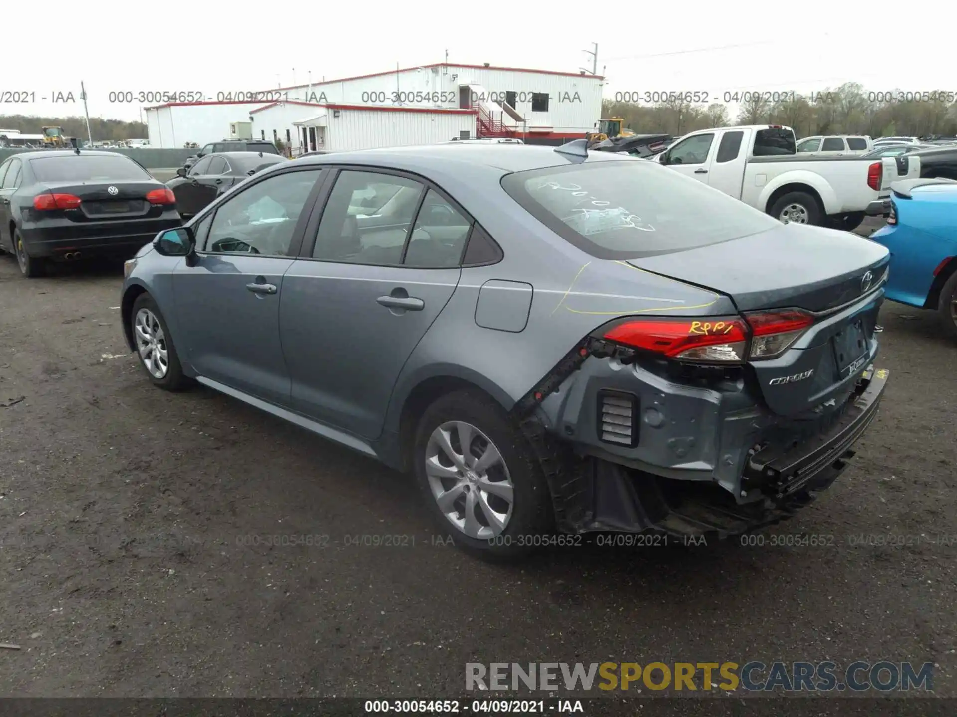 3 Photograph of a damaged car 5YFEPRAE2LP113734 TOYOTA COROLLA 2020