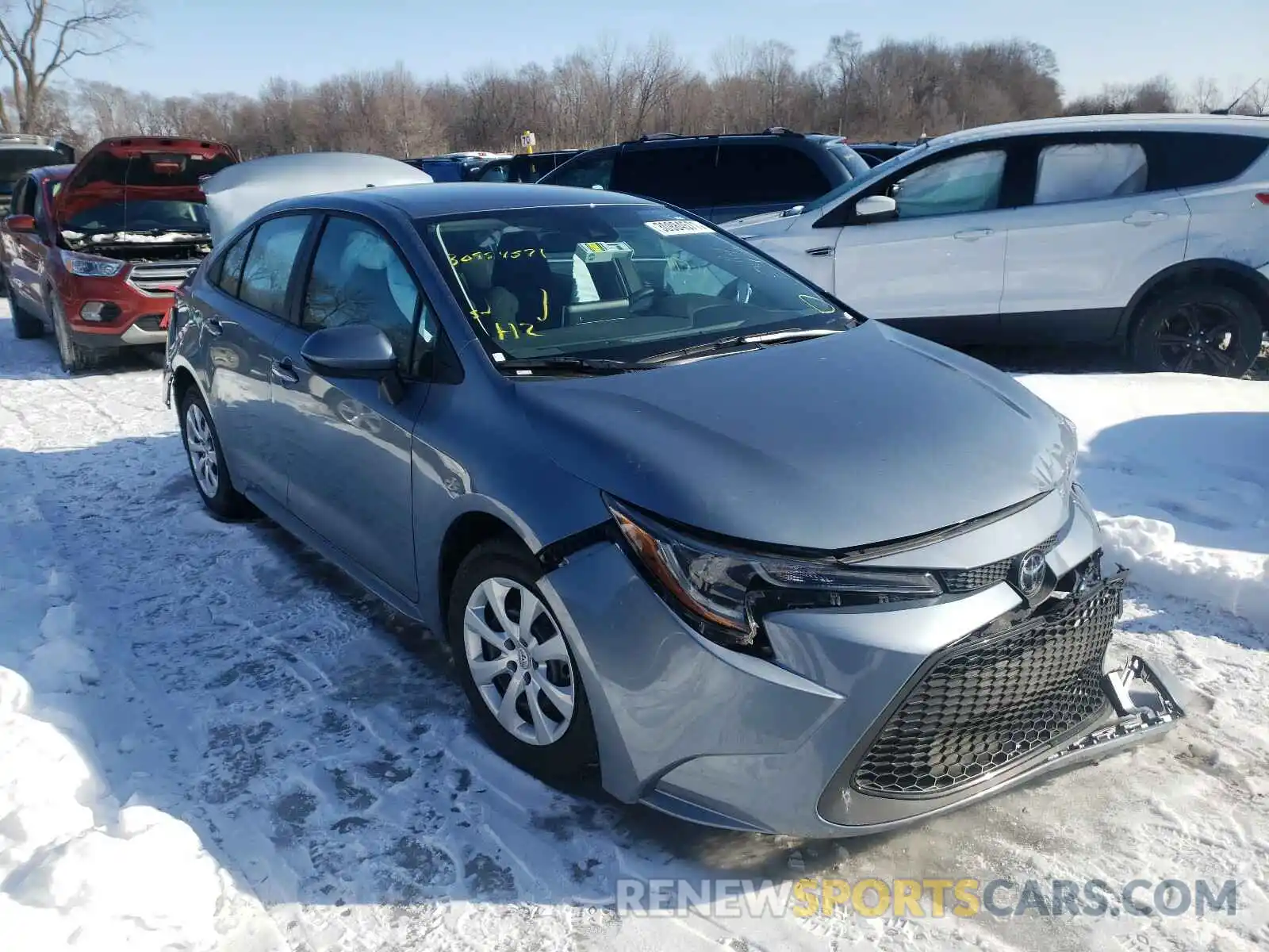 1 Photograph of a damaged car 5YFEPRAE2LP120442 TOYOTA COROLLA 2020