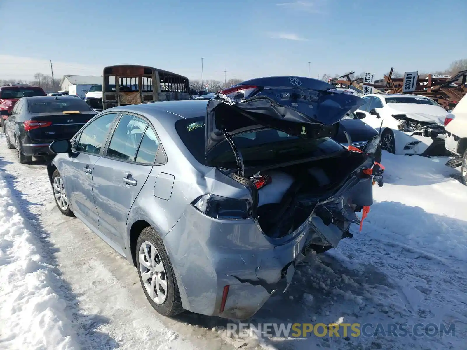 3 Photograph of a damaged car 5YFEPRAE2LP120442 TOYOTA COROLLA 2020