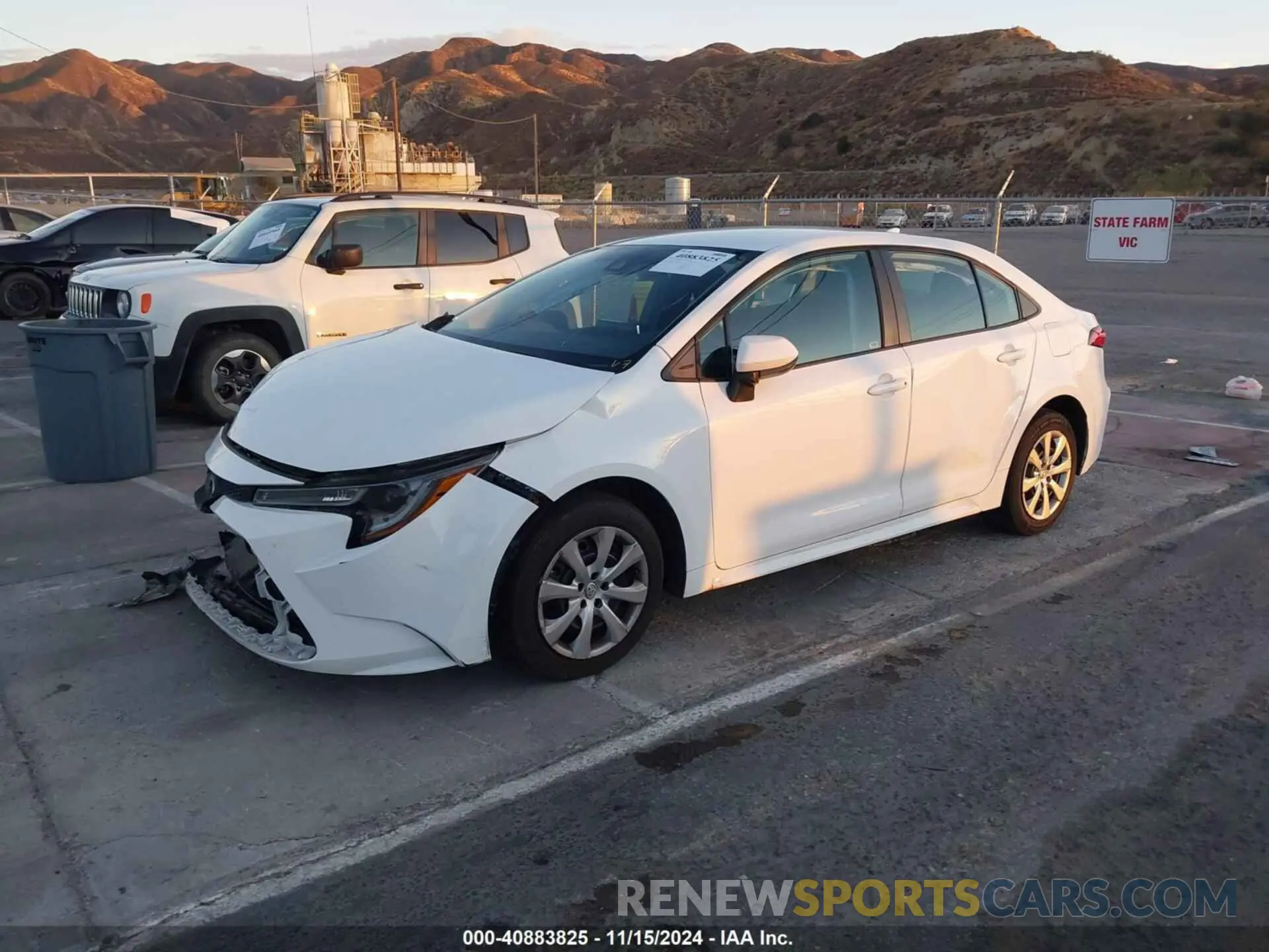 2 Photograph of a damaged car 5YFEPRAE2LP126354 TOYOTA COROLLA 2020