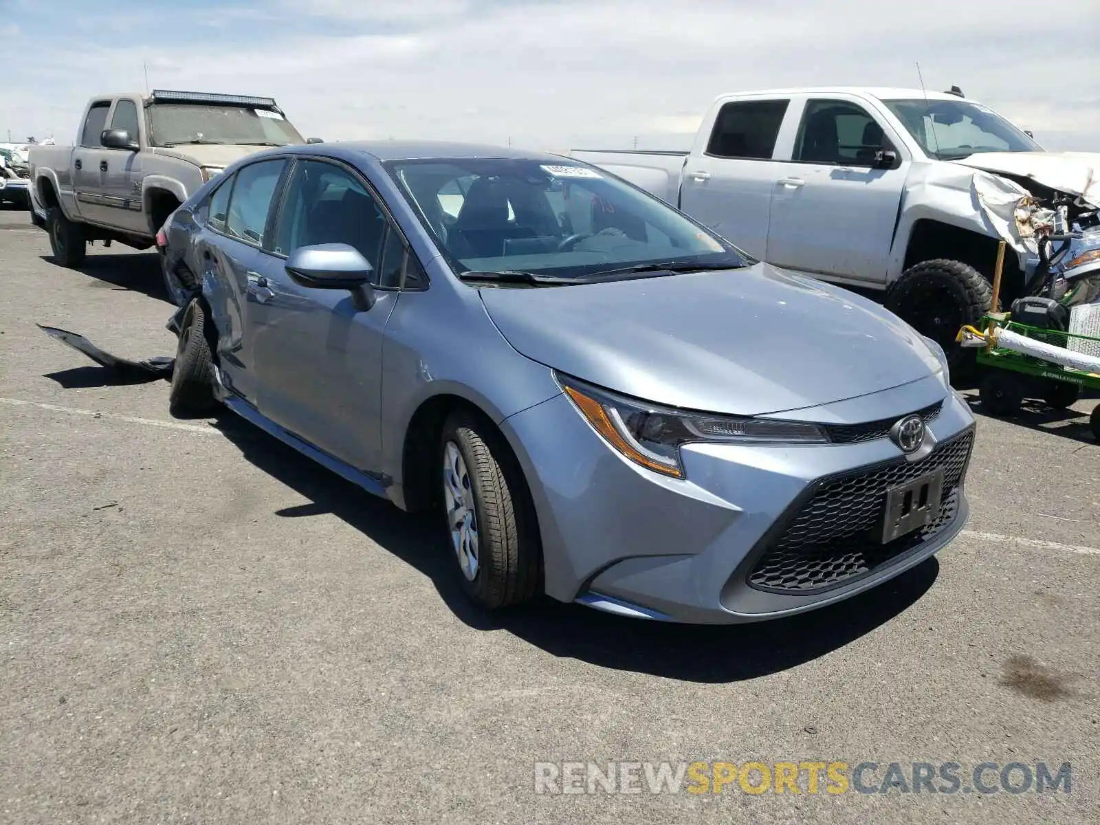 1 Photograph of a damaged car 5YFEPRAE2LP136480 TOYOTA COROLLA 2020