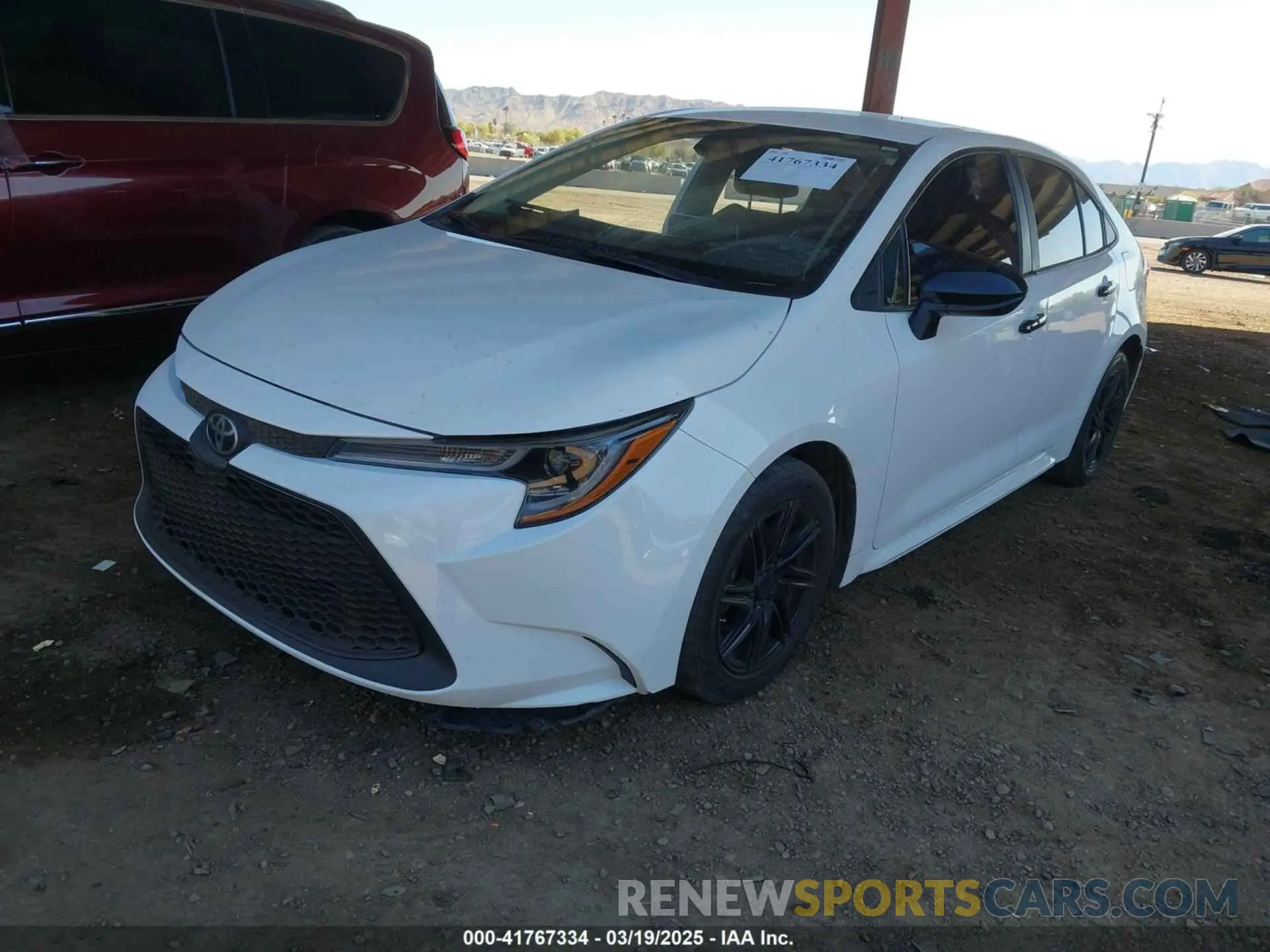 2 Photograph of a damaged car 5YFEPRAE2LP144904 TOYOTA COROLLA 2020