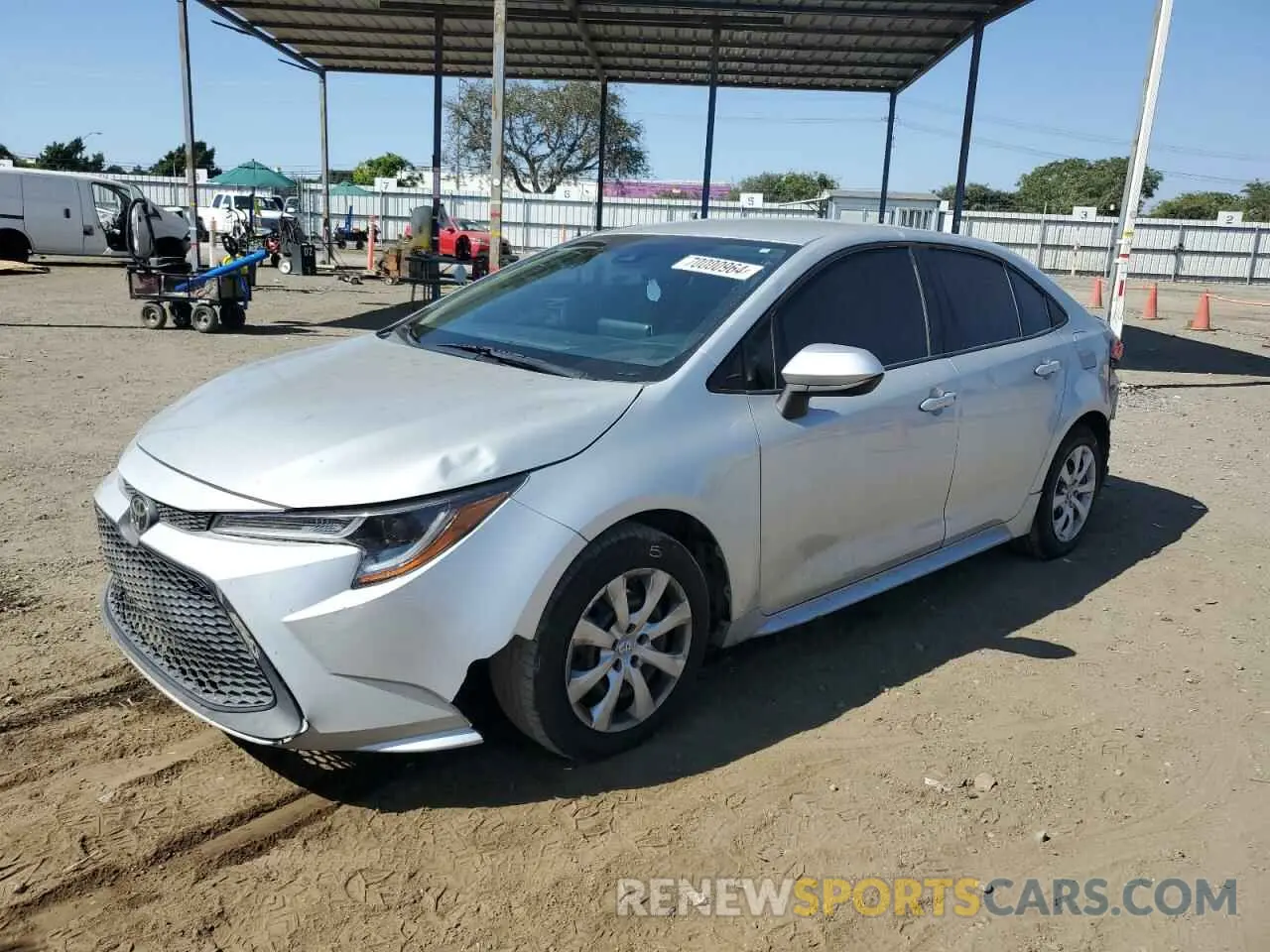 1 Photograph of a damaged car 5YFEPRAE3LP009950 TOYOTA COROLLA 2020