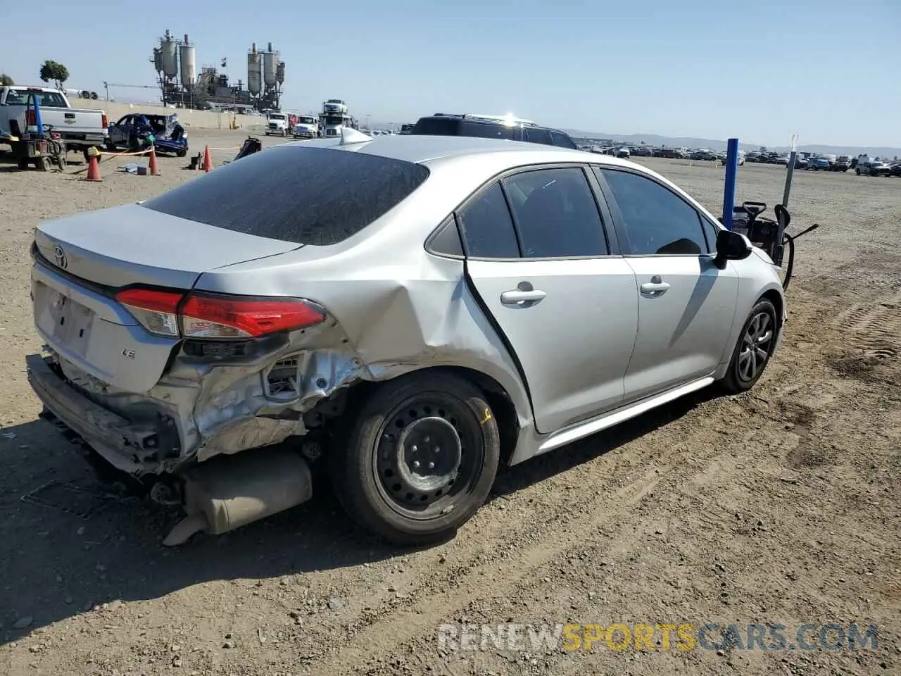 3 Photograph of a damaged car 5YFEPRAE3LP009950 TOYOTA COROLLA 2020