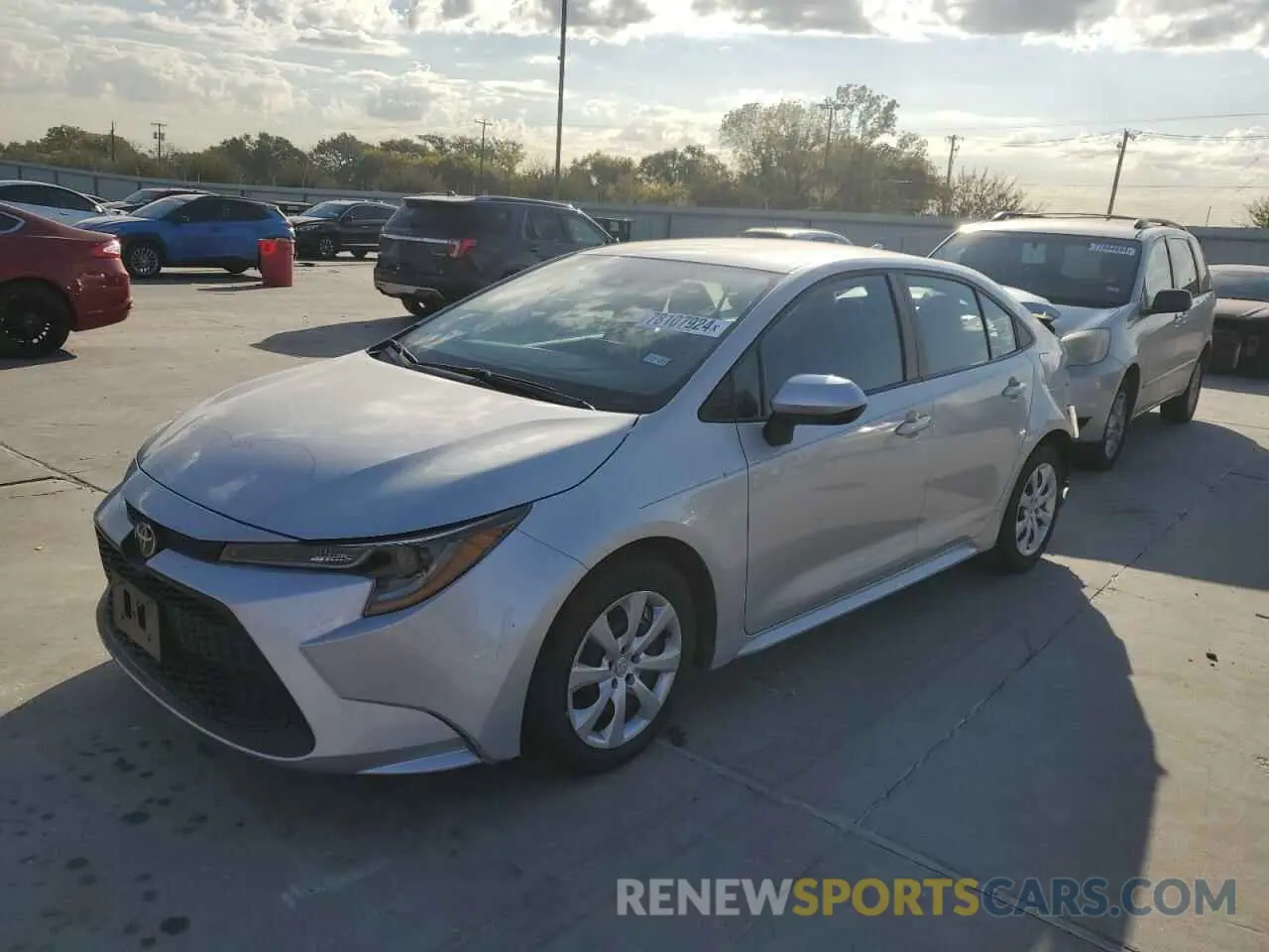 1 Photograph of a damaged car 5YFEPRAE3LP012203 TOYOTA COROLLA 2020