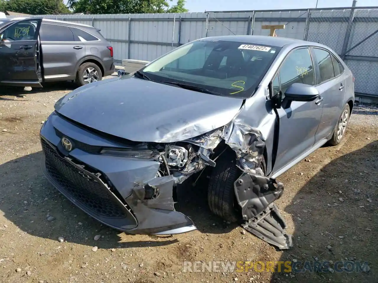 2 Photograph of a damaged car 5YFEPRAE3LP037716 TOYOTA COROLLA 2020