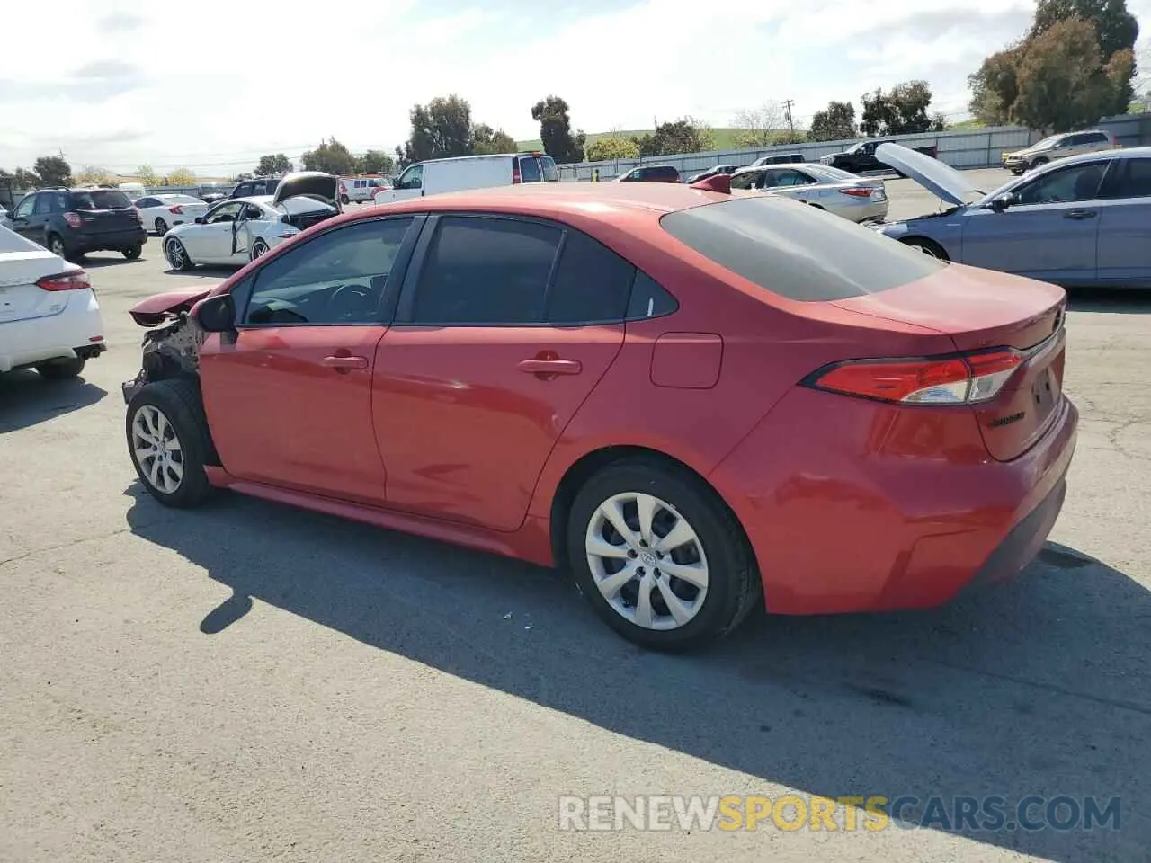2 Photograph of a damaged car 5YFEPRAE3LP064107 TOYOTA COROLLA 2020