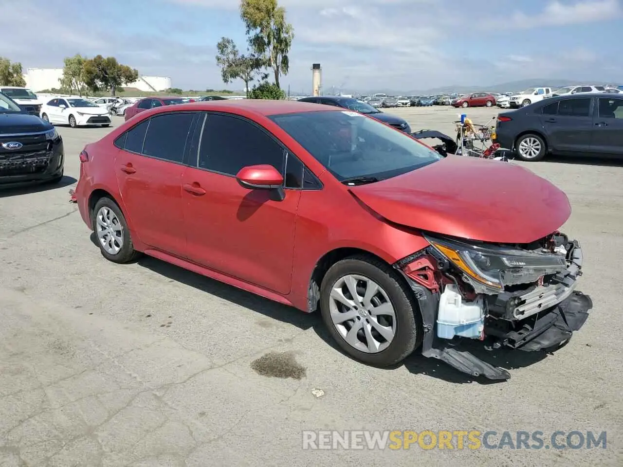 4 Photograph of a damaged car 5YFEPRAE3LP064107 TOYOTA COROLLA 2020